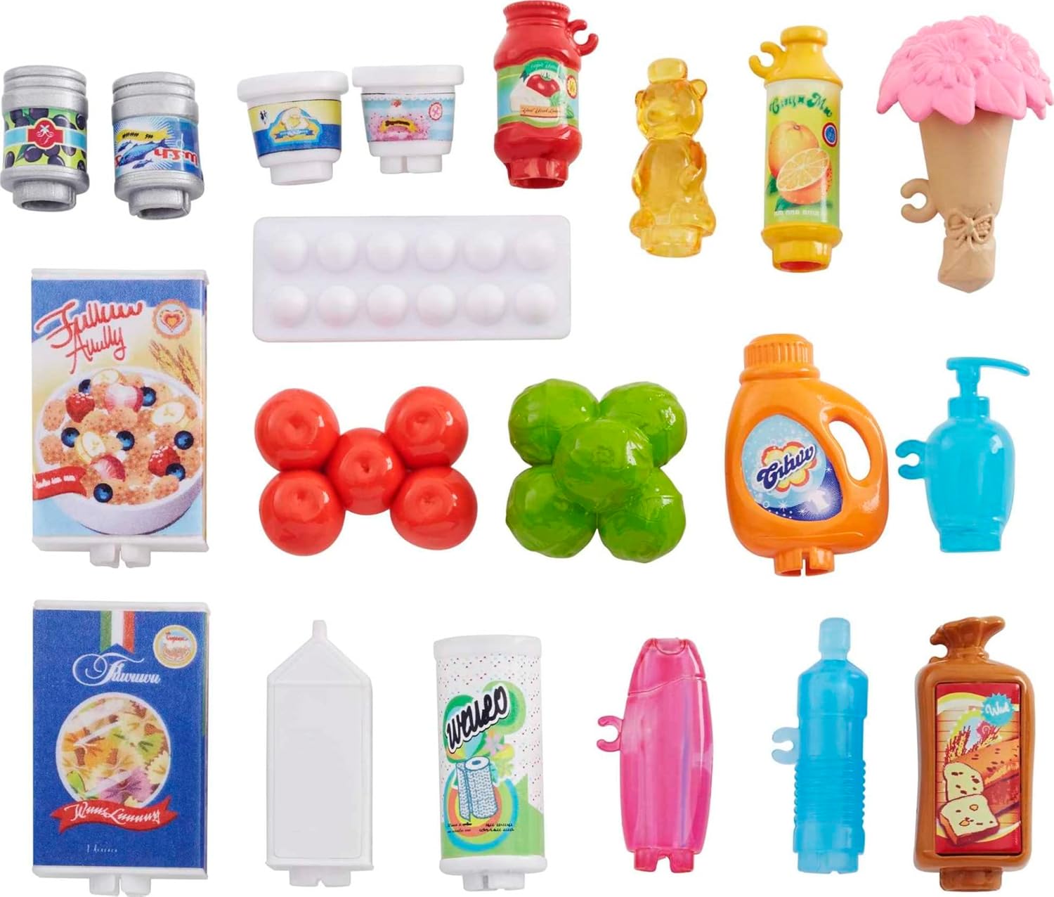 Barbie Doll and Supermarket Set, with Shopping Cart and 20 Pieces, 3 to 7 Year Olds