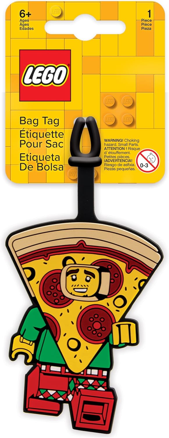 IQ Lego Classic Pizza Guy Silicone Bag Tag (52935)