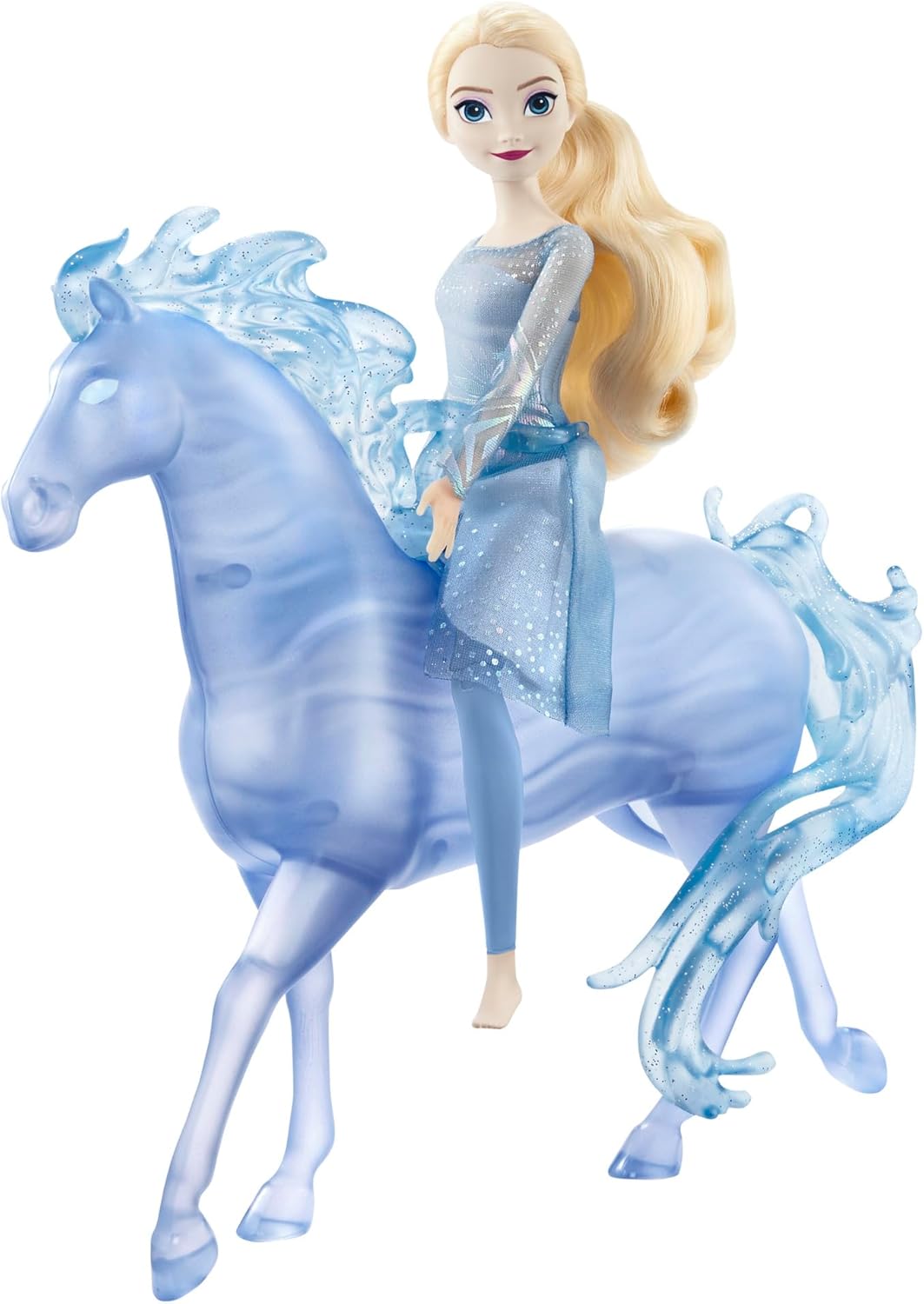 Disney Frozen Toys, Elsa Fashion Doll with Horse-Shaped Water Nokk Figure Inspired 2, HLW58