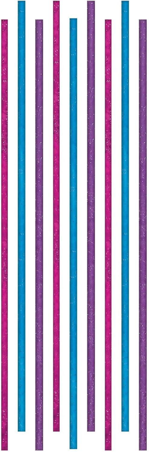 Amscan 17122-99 Glitter Sparkling Candle Decorations, 1.77cm