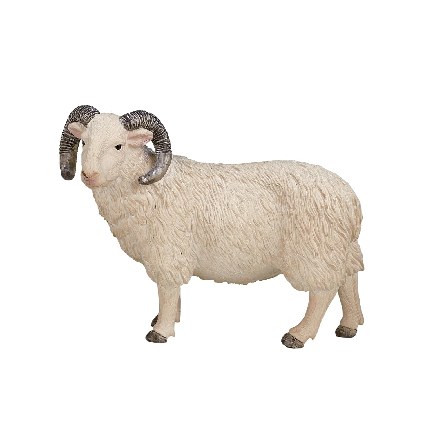 MOJO Farm Animal Collection Ram Sheep Figurine Hand-Painted Realistic Educational Toy for Kids and Collectors Ages 3 and Up