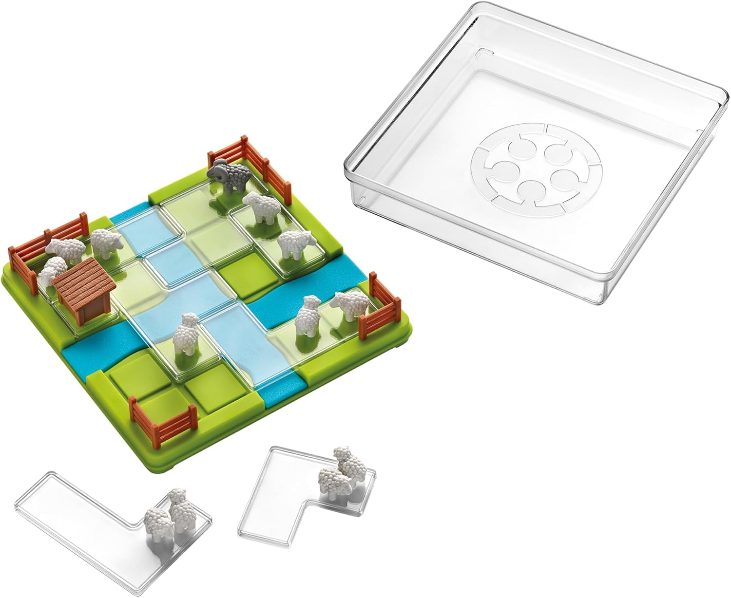 SmartGames Counting Sheep, Fun IQ Brain Teaser Puzzle, Cognitive Development STEM Toy with 60+ Challenges, Travel Friendly Tabletop Educational Matching Puzzle Game, Suitable for Children Above 7+