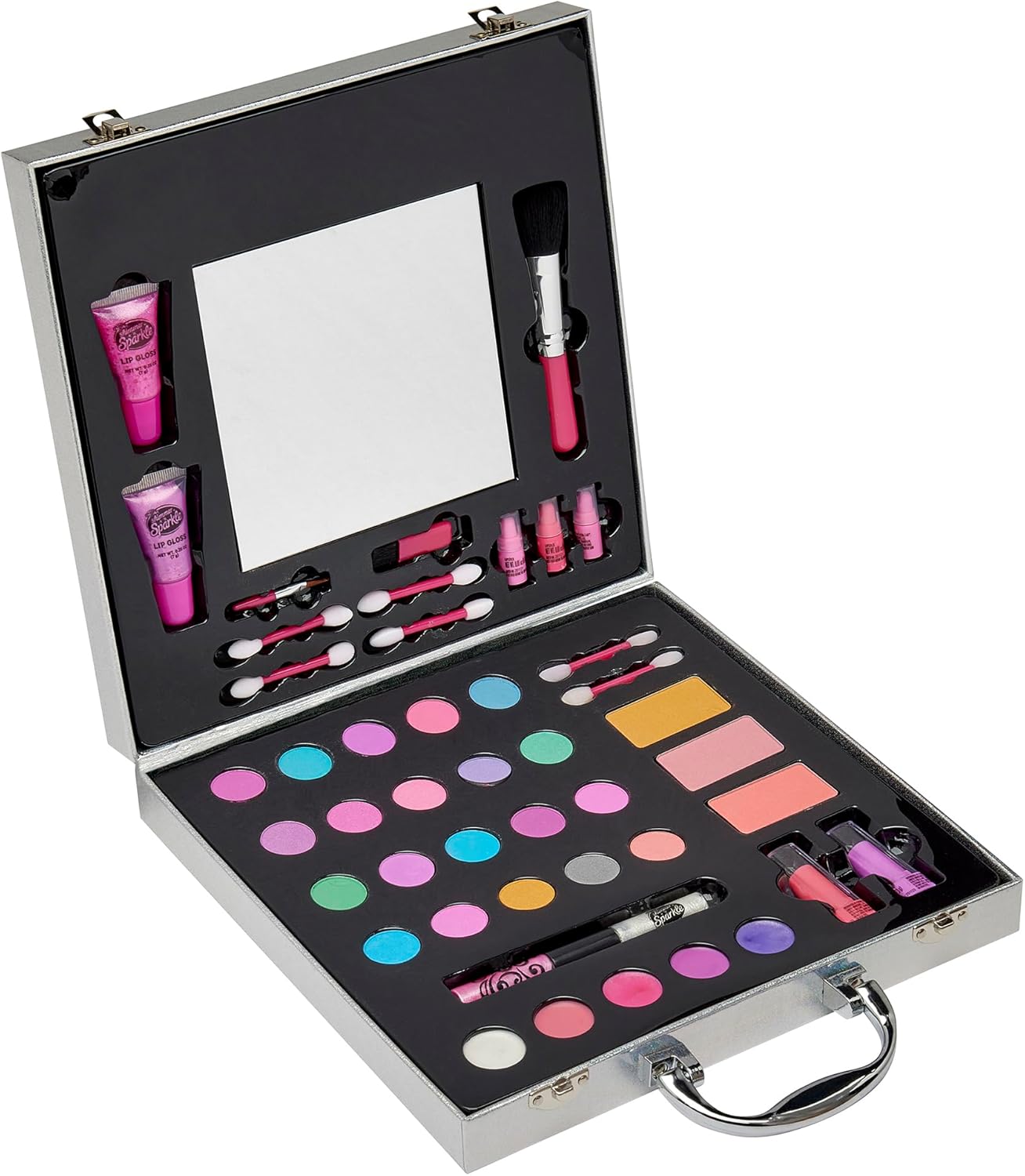 Cra-Z-Art Shimmer and Sparkle Shimmer 'n Sparkle Glitter Makeover Studio Beauty Kit – All-in-One for Eye, Cheeks and Lips Ages 8 Up