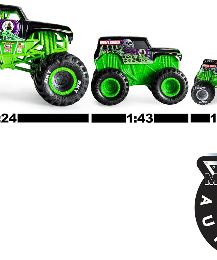 مجموعة من 5 مركبات مونستر جام صغيرة الحجم، شاحنات مصبوبة، ألعاب قابلة للتجميع للأطفال من سن 3 سنوات فما فوق