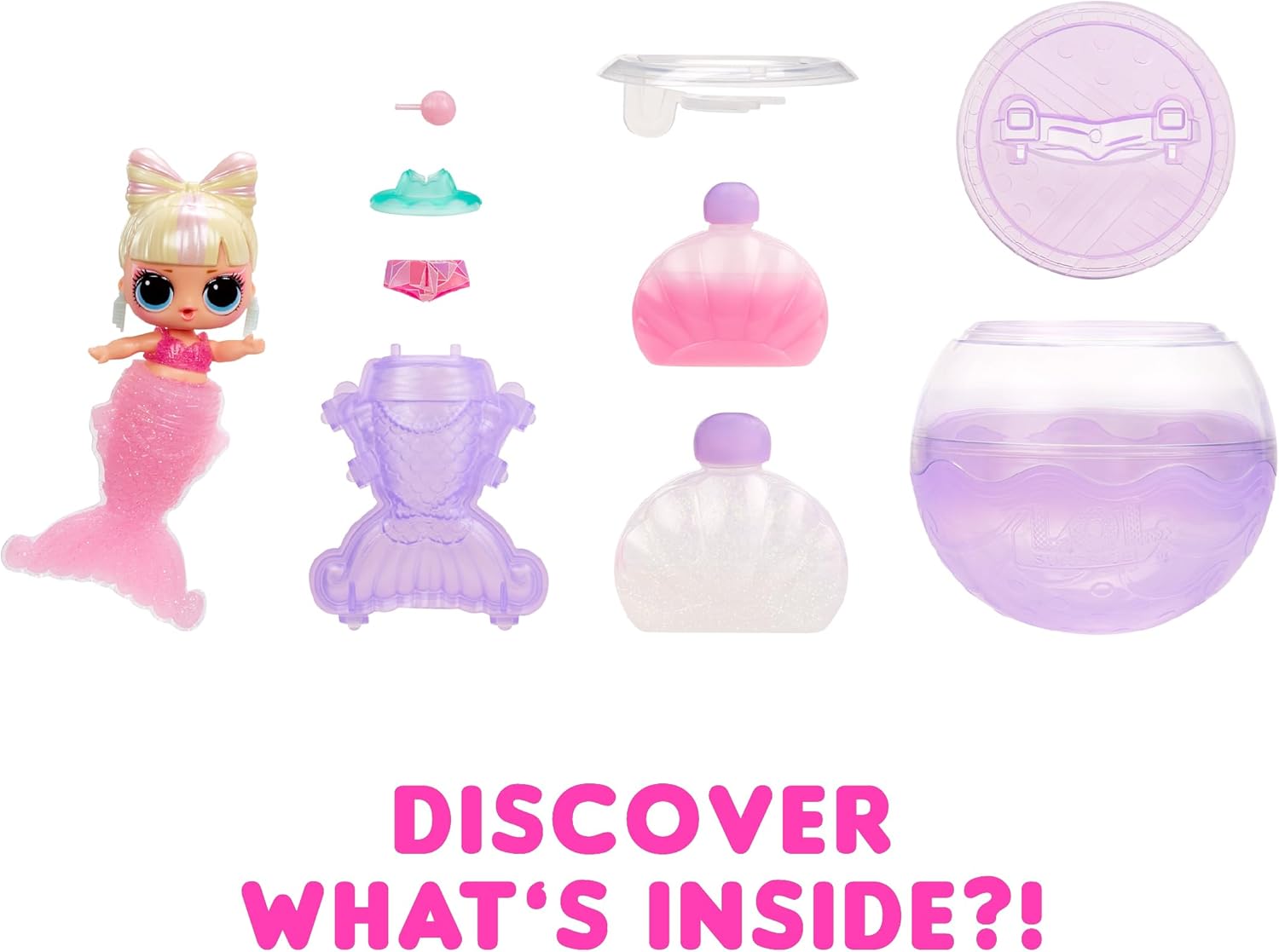 L.O.L. Surprise! Mermaids Tots, Color Change Tail, Make Your Own Mermaid Tail, 8 Collectible Dolls with Fashion Accessories, Creative Play for Kids Ages 4+