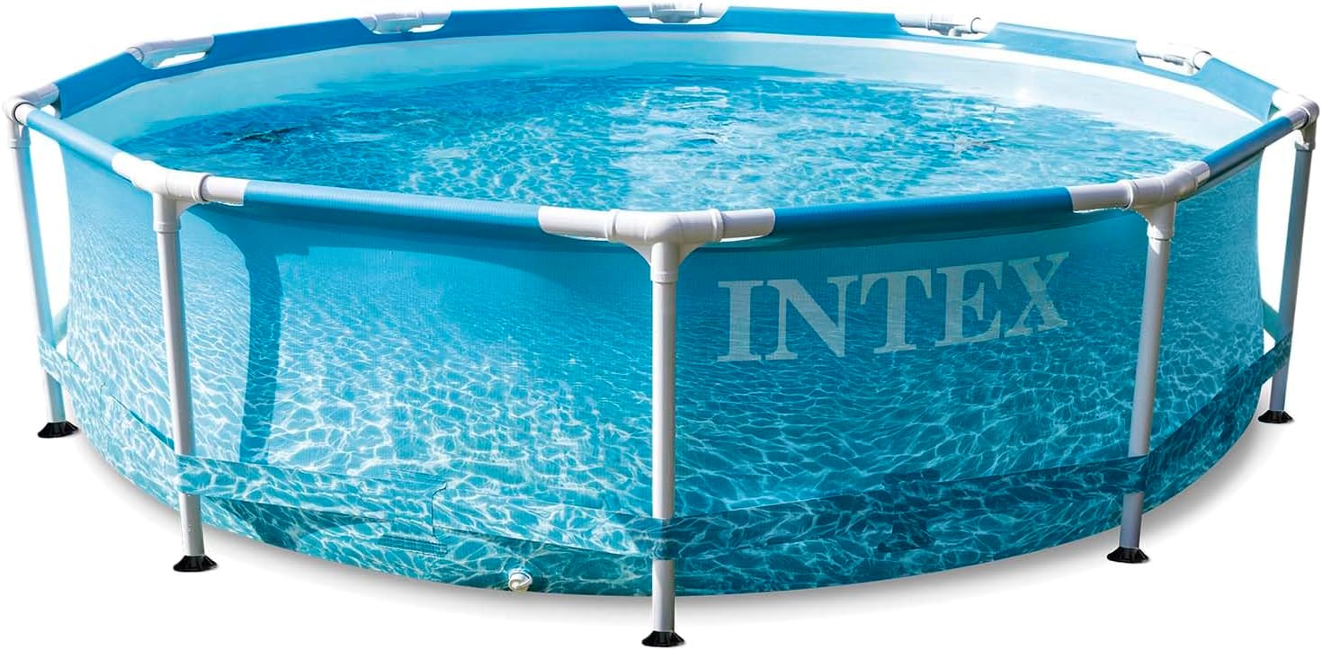 Intex 10 Ft X 30-Inch Beachside Metal Frame Pool Set