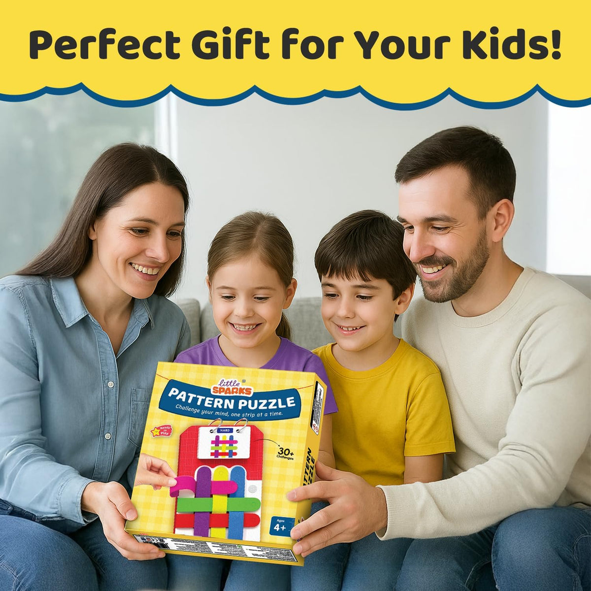Smartivity Pattern Puzzle Game for Kids 4-8 Years | Color & Pattern Matching Toy | 30+ Challenges I Hand-Eye Coordination, Logical Thinking | Educational Travel Game for Ages 4,5,6,7,8 Boys & Girls