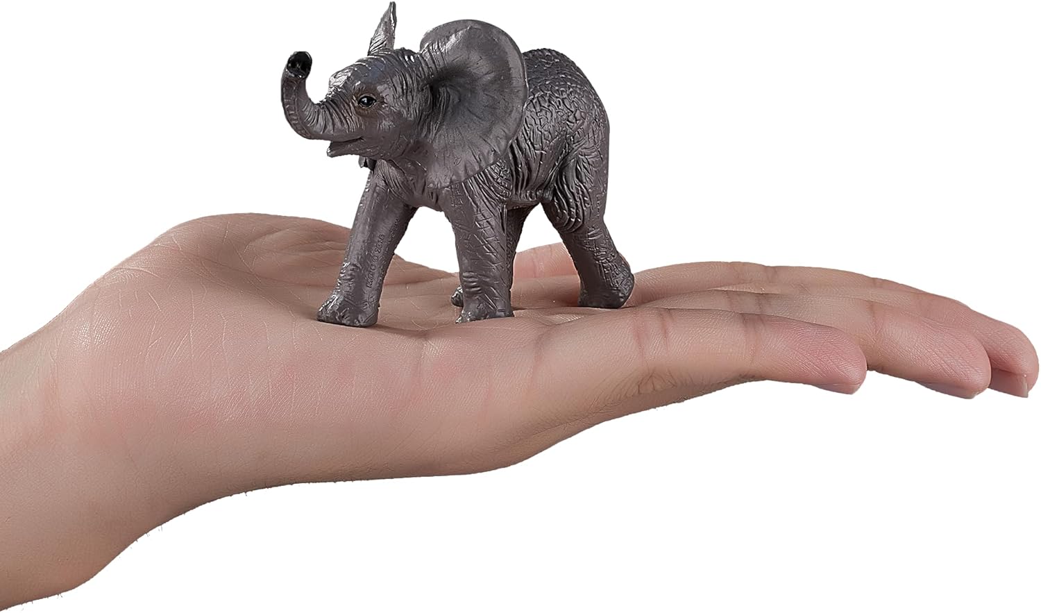 Mojo African Elephant Baby Medium Animal Figure Toy, Realistic Safari Collectible for Kids