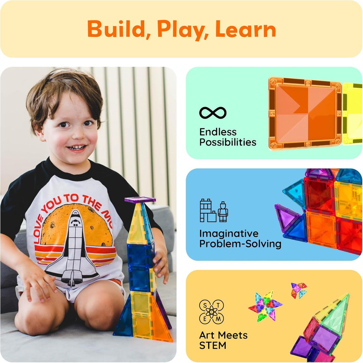 PicassoTiles 30 Piece Magnetic Building Blocks Mini Diamond Series Travel Size On-the-Go Magnet Construction Toy Set STEM Learning Kit Education Playset Child Brain Development Magnets Stacking Blocks
