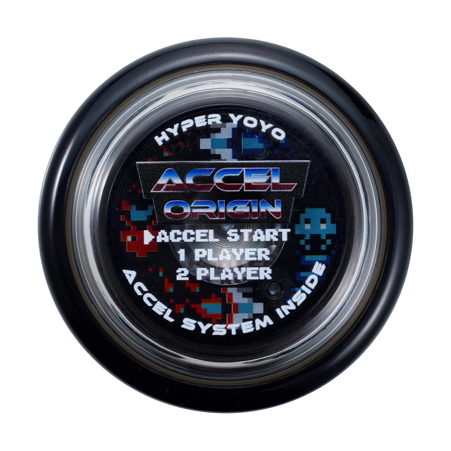 Bandai 60002 Accel Hyper Yo Black, Skill Game, Optimised JoJo for Children from 8 Years, with its Accel System, Test All Tricks Quickly and Easily