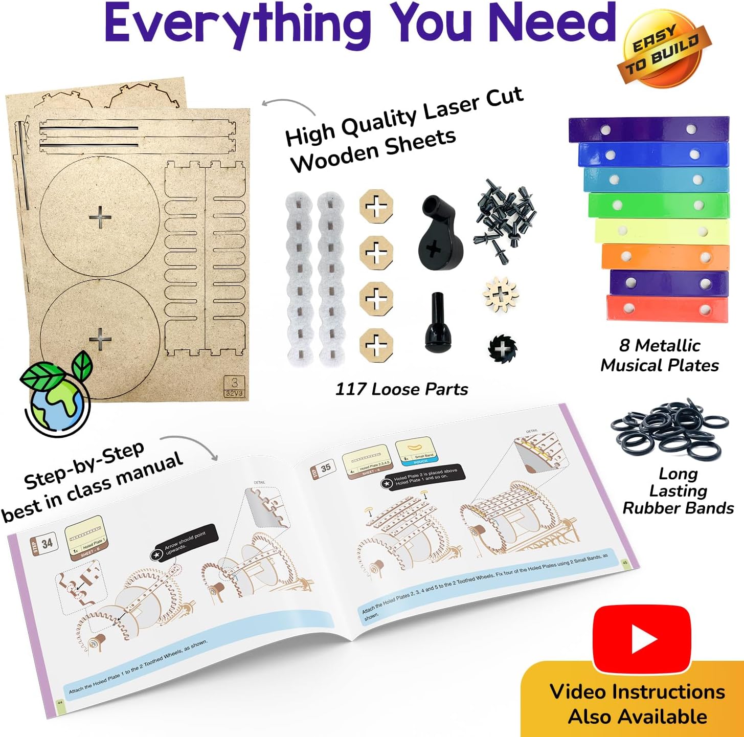 Smartivity DIY Music Machine Toy for Kids 8-9-10-11-12-13-14 Years Old I Create Your own Music with 7 Preset Songs - Jingle Bells, Happy Birthday & More I Christmas, Birthday Gift for Girls & Boys