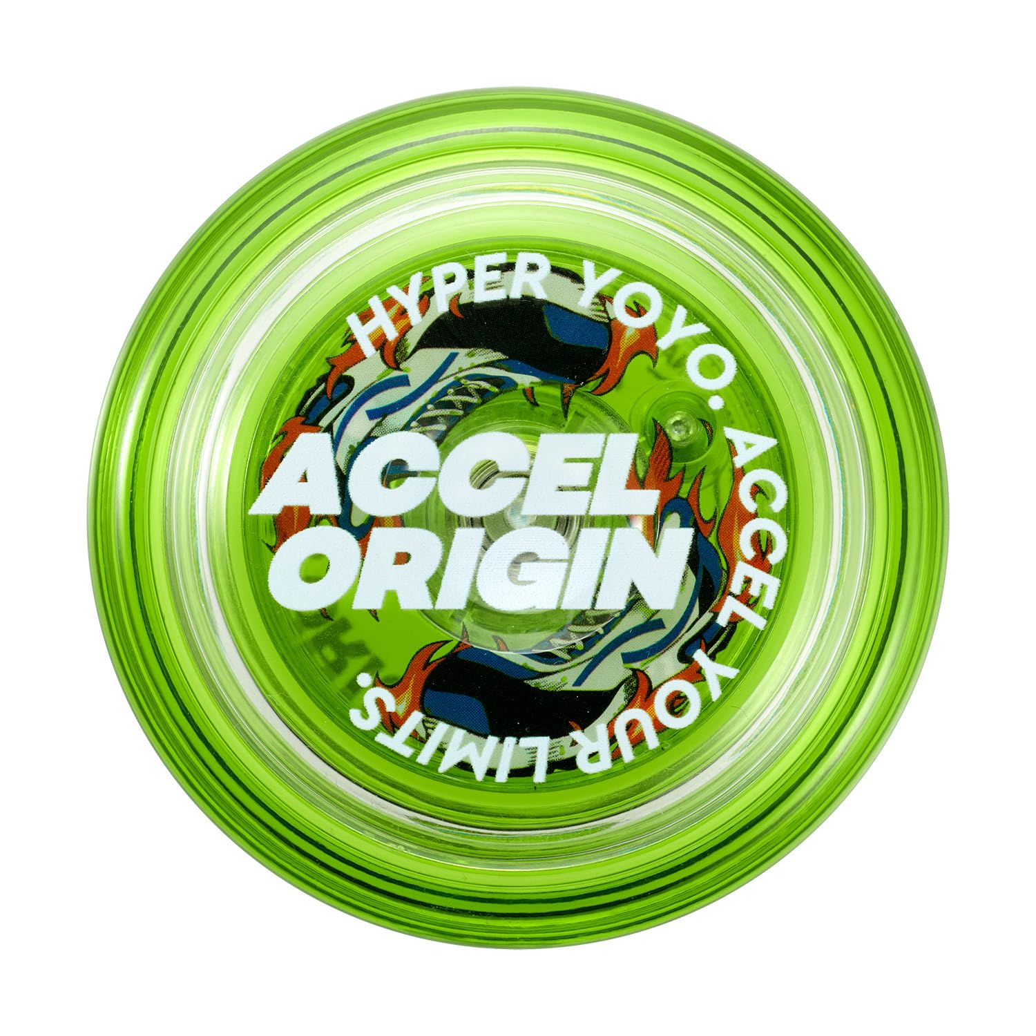 Bandai 60008 Accel Hyper Yo Lime Green, Skill Game, Optimised JoJo for Children from 8 Years, with its Accel System, Test All Tricks Easily and Quickly