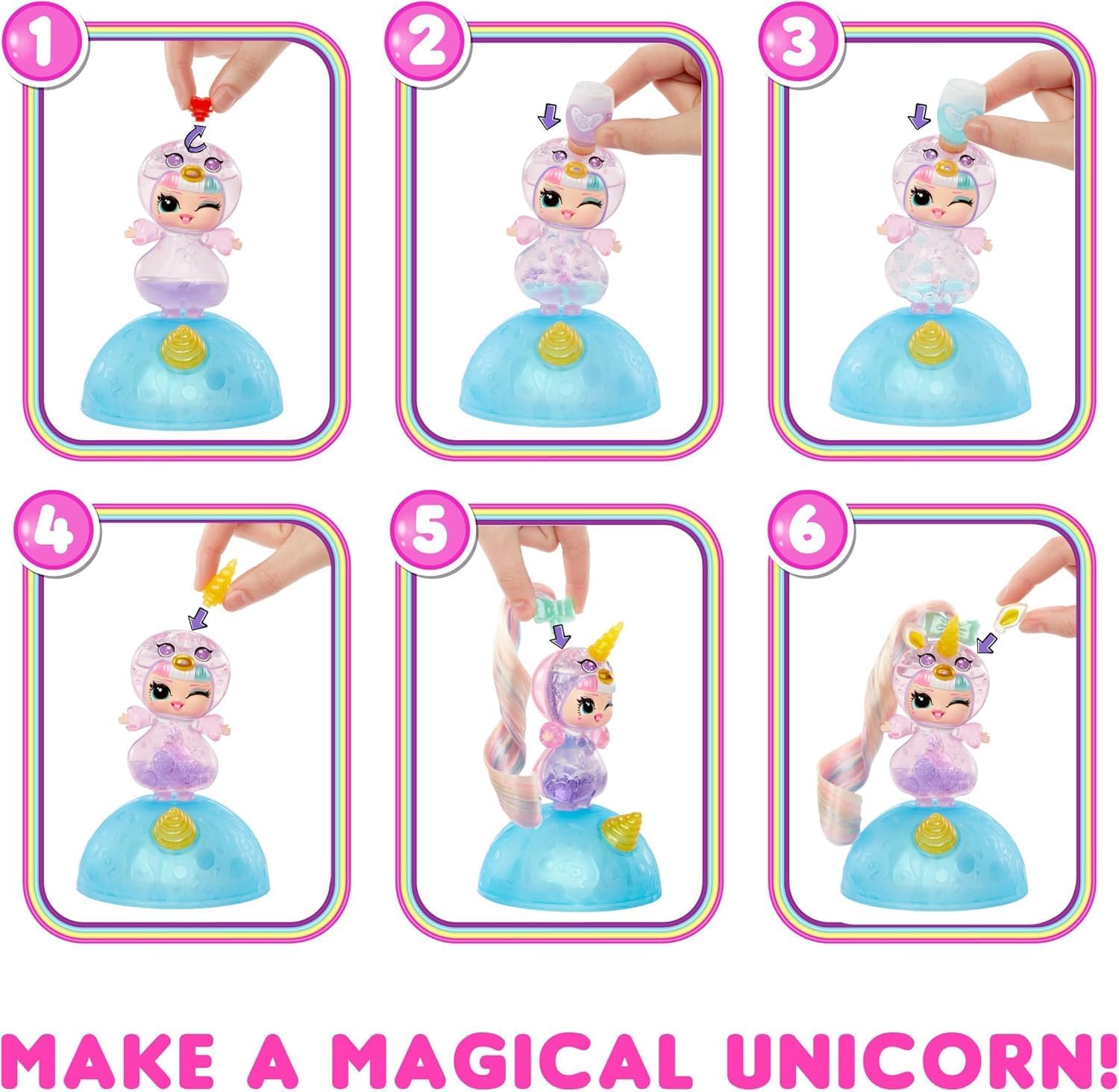 L.O.L. Surprise! Unicorn Tots, Magical Collectible Doll with 7 Surprises, Mix-and-Match Hair, Horns and Accessories, Creative Play for Kids Ages 4+