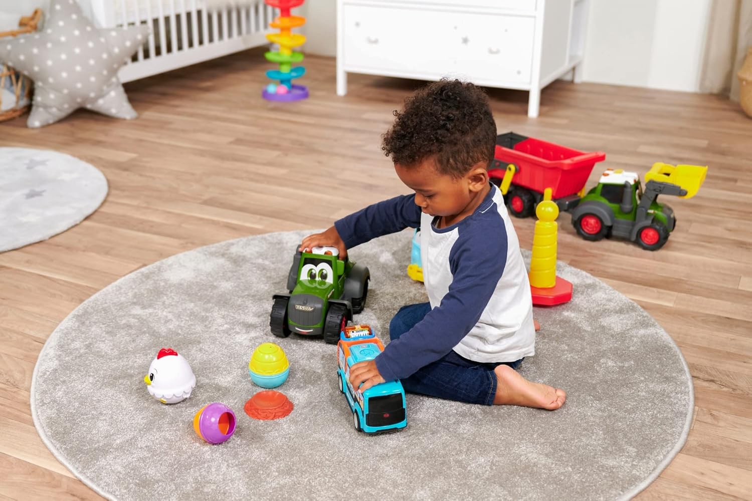 Dickie Toys 204113000 ABC Bus – Push Car for Babies & Toddlers (1 Year+)