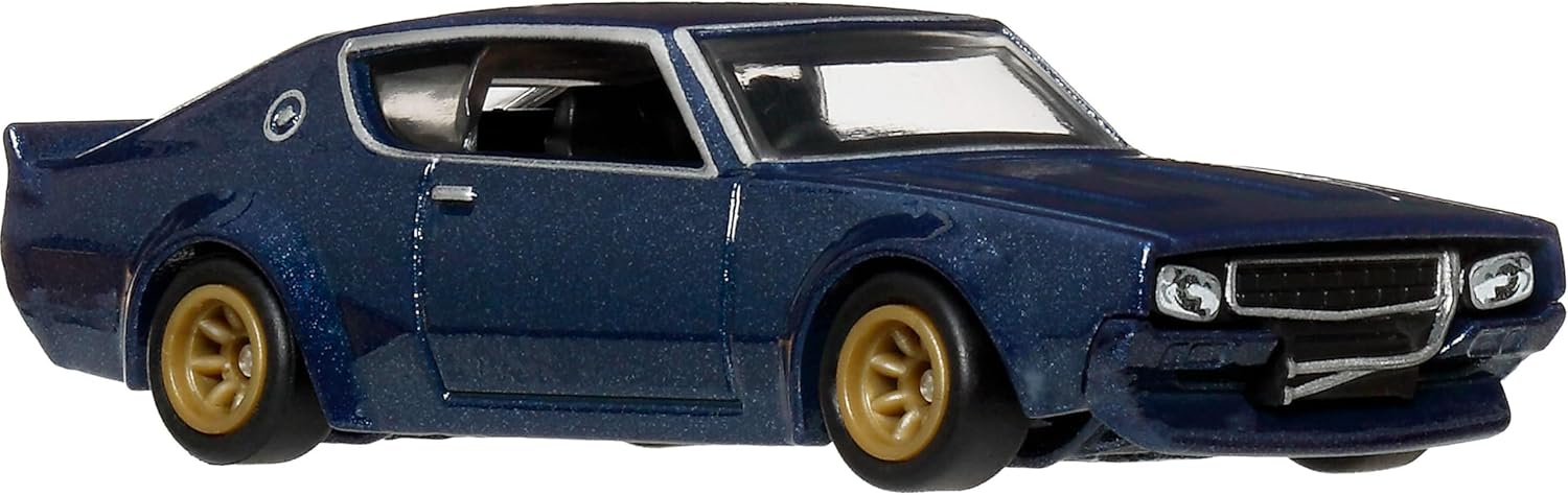 Hot Wheels LB Nissan Skyline 2000GT-R LBWK Autokultur Vehicle, High Quality 1:64 Scale Die-Cast Toy Car with Real Riders Tyres and Metal/Metal Body and Chassis, JKF11