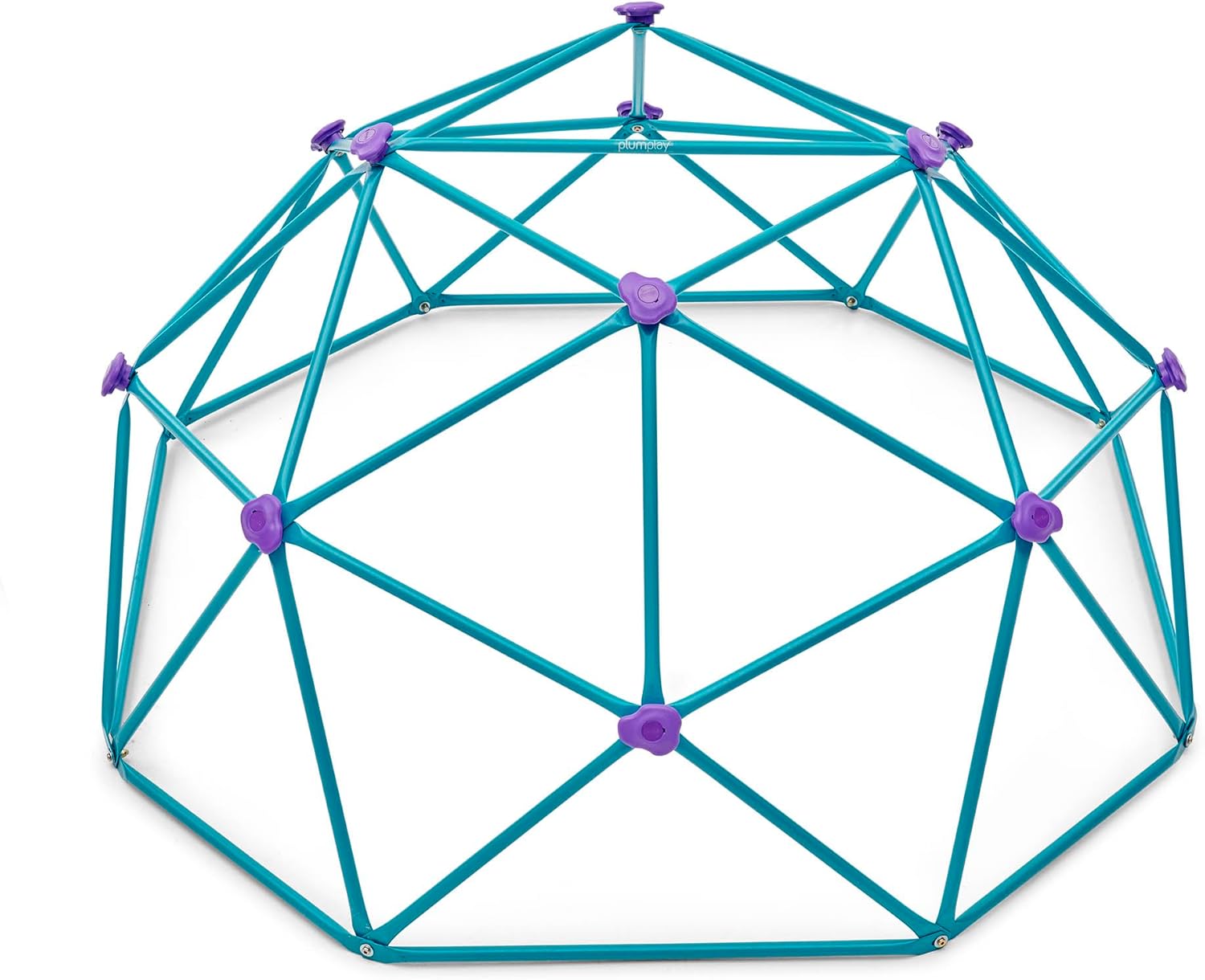 قبة معدنية للتسلق من Plum Deimos، سهلة التجميع في الفناء الخلفي، قبة هندسية للتسلق بسعة وزن 150 كجم، لعبة صالة ألعاب رياضية خارجية مناسبة للأطفال من الأولاد والبنات من سن 3 سنوات فما فوق