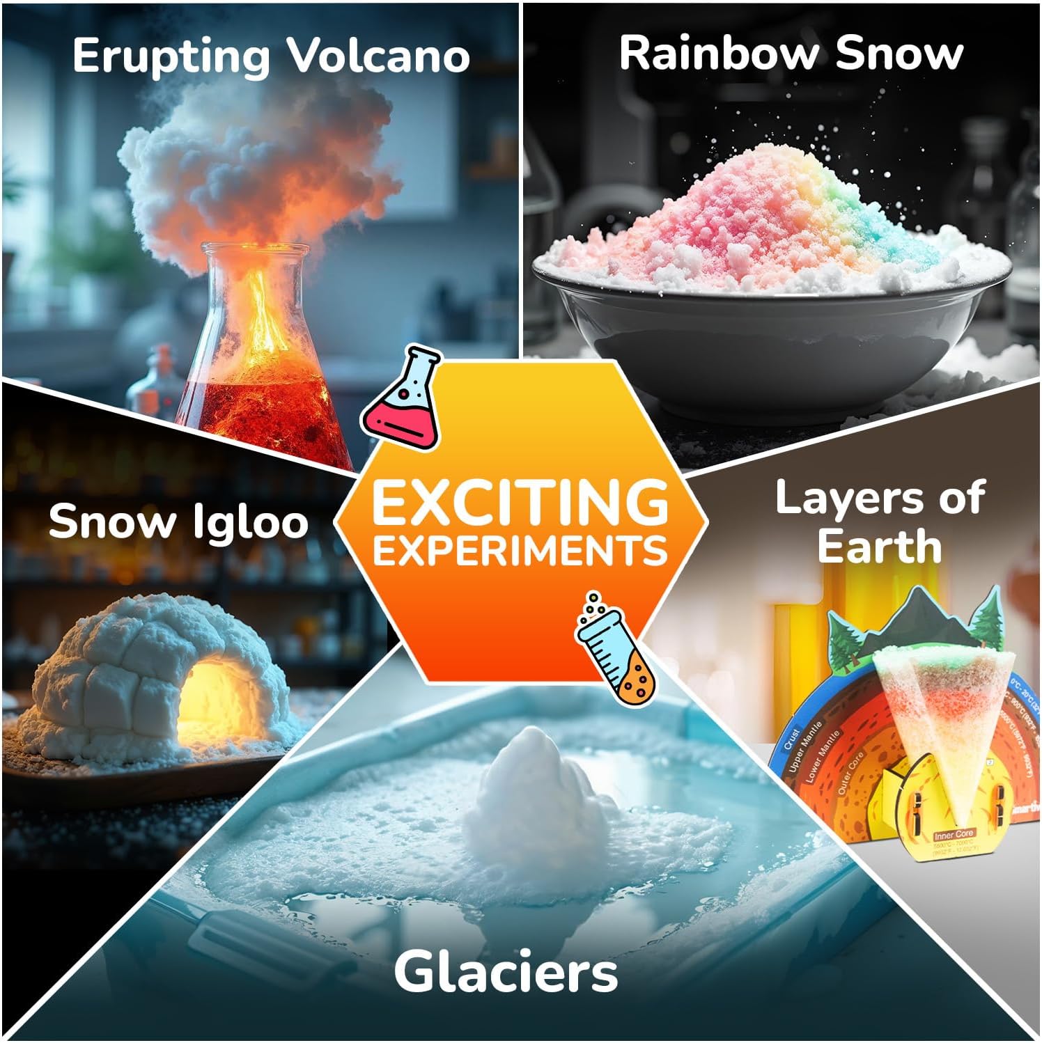 Smartivity Mega Crystal Earth Science Kit | Explore Earth, Crystal, and Fossilization Concepts | Birthday Gift for Boys & Girls I STEM Educational DIY Science Toys for Kids Ages 8,9,10,11,12,13,14