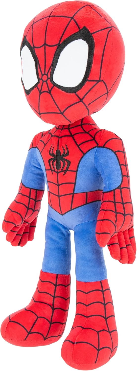 Spidey and His Amazing Friends: Plush Spidey 19-Inch, Cuddle Toy, Marvel Spidey Soft Toy, Huggable, Spiderman Plushies, 2 Years+