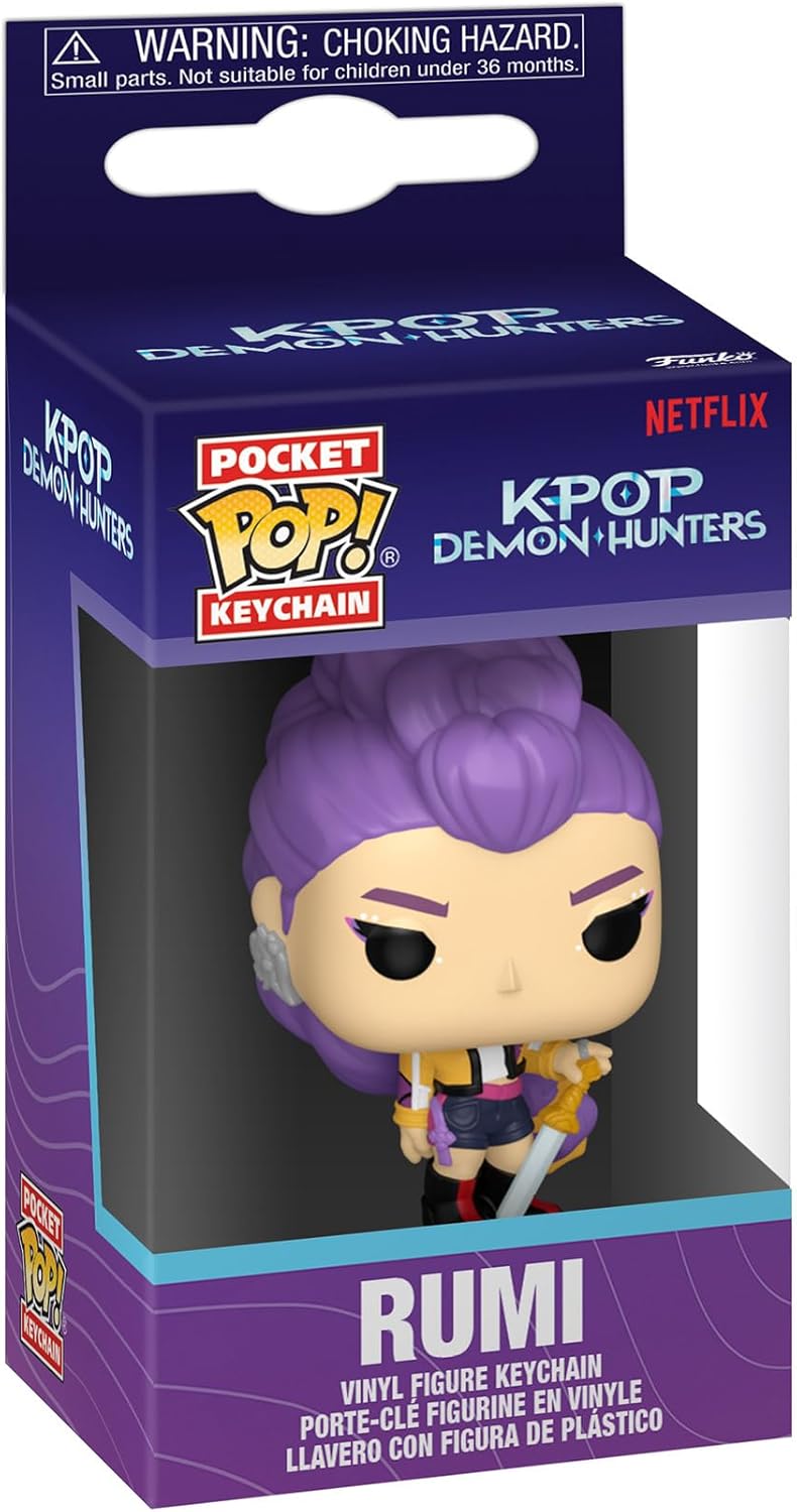 Funko POP! Keychain: Netflix - KPOP Demon Hunters - Rumi Novelty Keyring - Collectable Mini Figure - Stocking Filler - Gift Idea - Official Merchandise - Backpack Decor