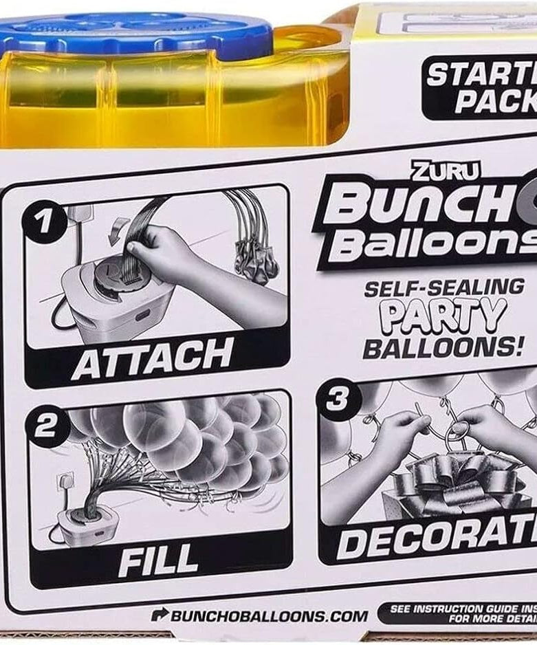 ZURU Bunch O Balloons Party Balloon, Golden, 40 Self-Sealing Balloons, Includes Pump, Stems & Fast-Fill Hose, 11-Inch, Birthday & Party Decorations, One Size