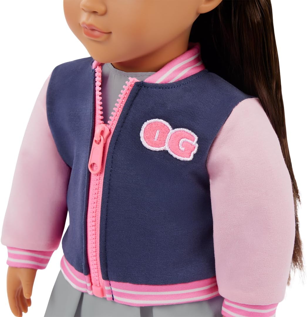 Our Generation Doll w/School Outfit and Bomber Jacket, Marisol | Premium Quality Toy for Kids