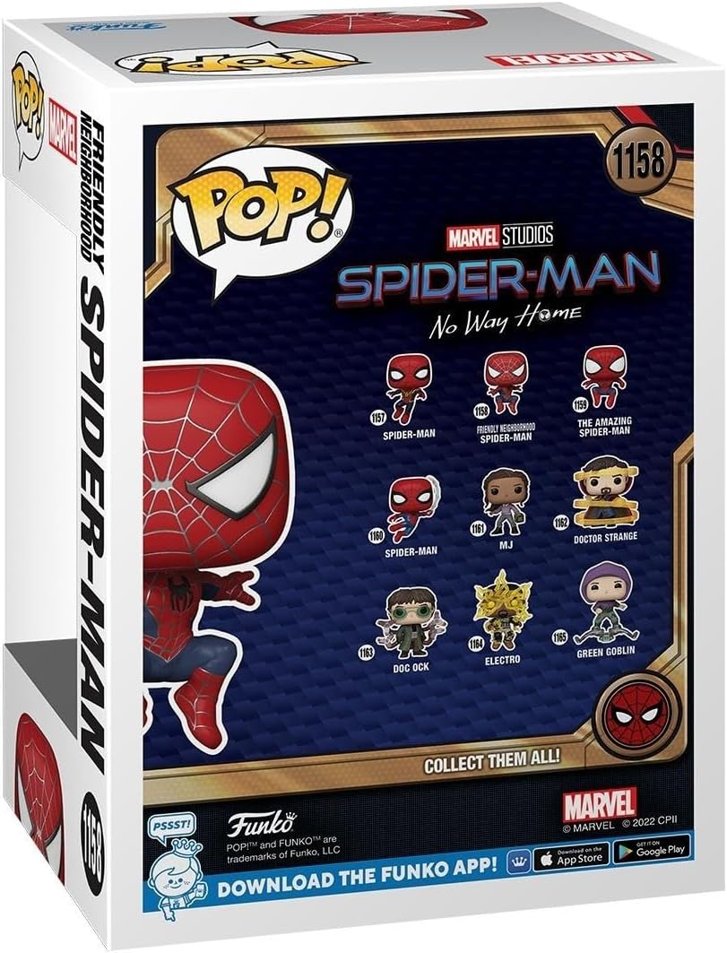 Funko Pop! Marvel: Spider-Man No Way Home - The Amazing Spider-Man, Collectible Action Vinyl Figure - 67607