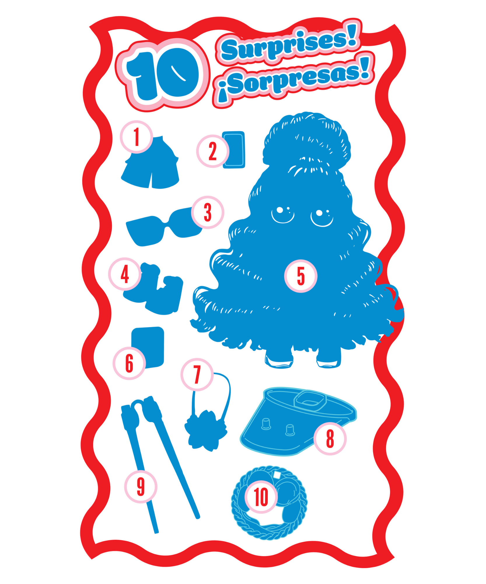 دمية صغيرة قابلة للتجميع على شكل كوب من Just Play Made 2 Order مقاس 4 بوصات مع 10 قطع من الملحقات، و6 أنماط من التماثيل الصغيرة للتجميع، وألعاب غامضة مفاجئة للأطفال من سن 3 سنوات فما فوق