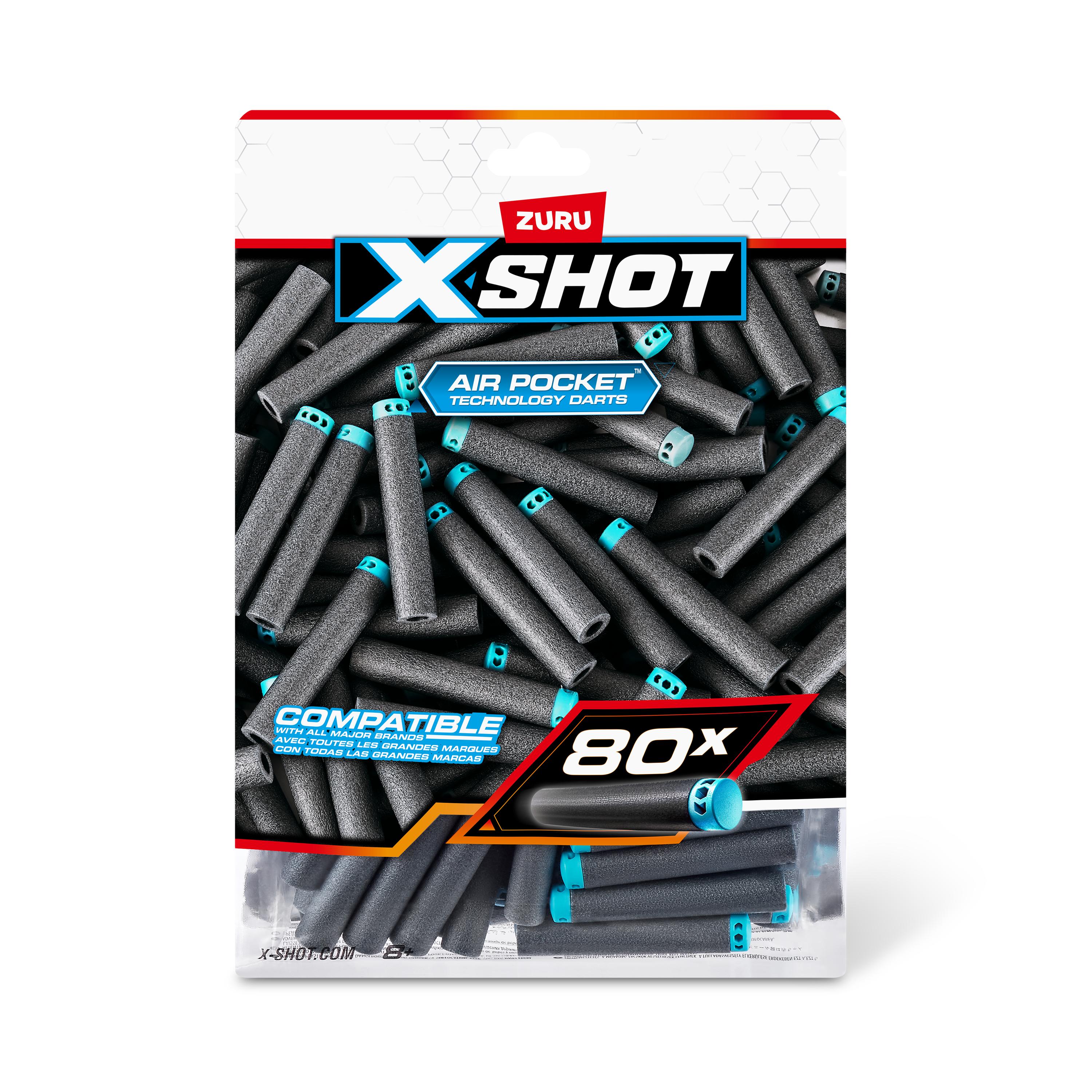 X Shot Excel Refill Darts 80 pcs, Foam Darts Pack for Boys, Age 8+