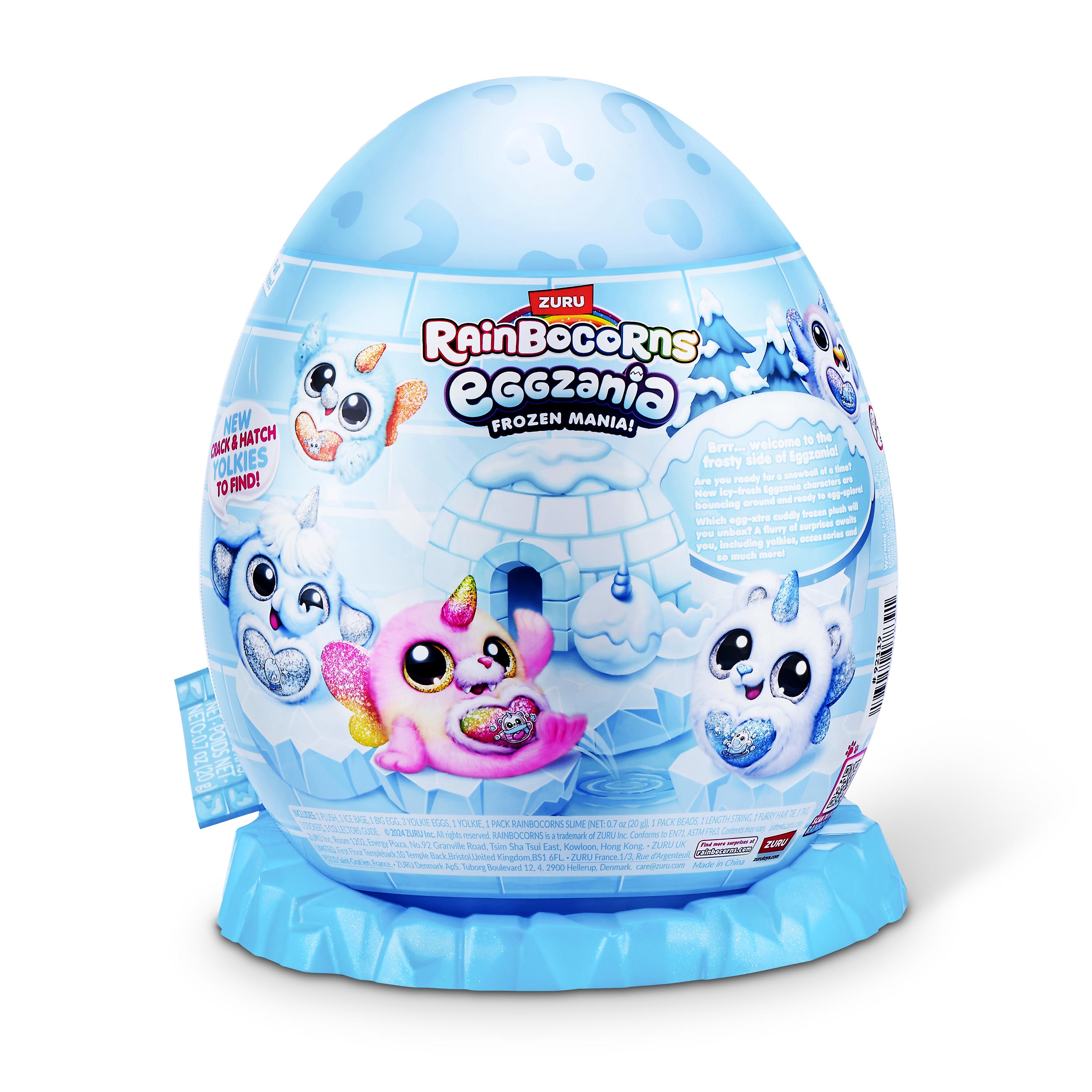 Rainbocorns Eggzania Frozen Mania Plush, Surprise Toy for Girls, Age 3+
