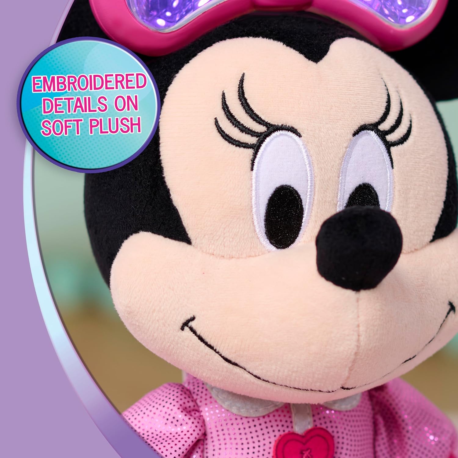 Just Play Minnie Mouse Colorfinity Feature Plush, Kids Toys for Ages 3 Up