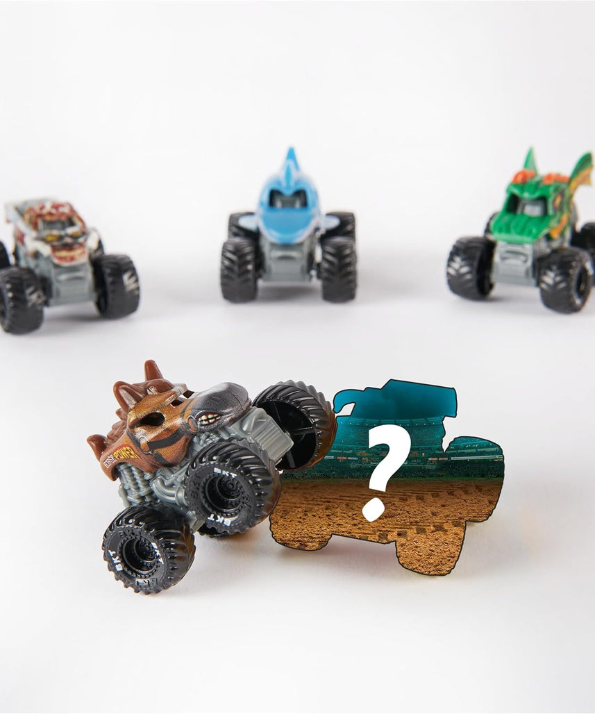 مجموعة من 5 مركبات مونستر جام صغيرة الحجم، شاحنات مصبوبة، ألعاب قابلة للتجميع للأطفال من سن 3 سنوات فما فوق