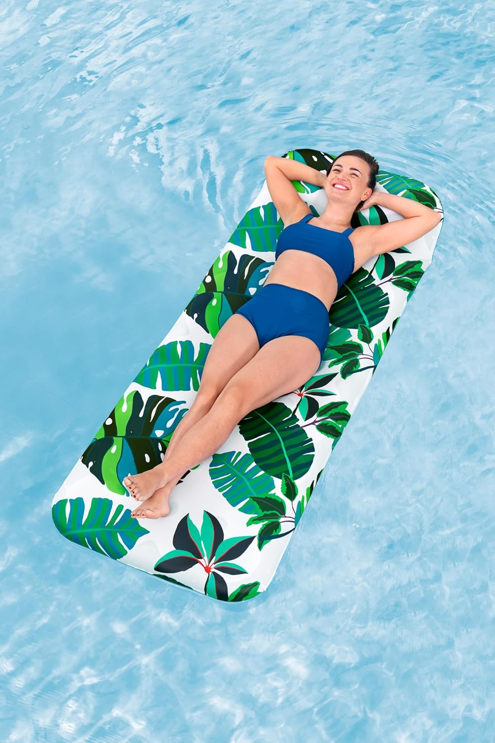 Bestway Airmat Blissful Drifter Fabric Floating Mat 183x73cm, Outdoor & Indoor Relaxation & Play, Luxury Lounges & Floats