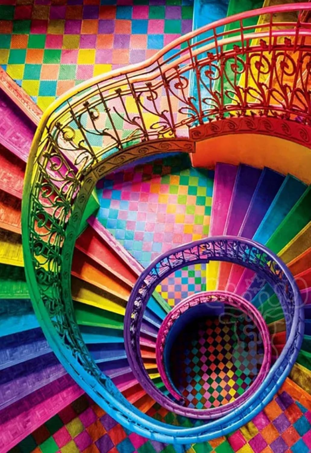 Clementoni Jigsaw Puzzle 500 pieces Colorboom Stairs, Puzzle for Adulta 14-99 Years, Compact box, Made in Italy, 35591