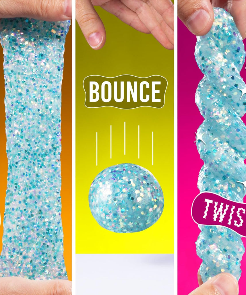 معجون التفكير لرقصة الدلافين من كريزي آرون، علبة 4 بوصات مع 90 جرامًا من معجون اللعب الحسي غير السام الذي لا يجف أبدًا، لعبة فيدجيت إبداعية ناعمة الملمس للأولاد والبنات من سن 3 سنوات فما فوق