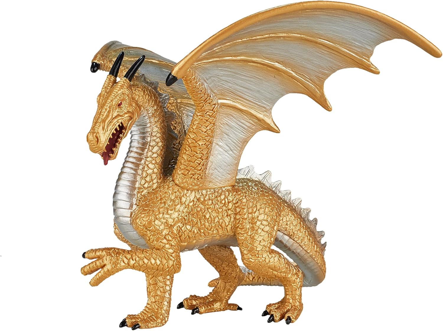 MOJO Golden Dragon Figurine, Hand-Painted Realistic Fantasy Replica, Detailed Collectible Model, Fantasy Collection, Display and Play Figure, Ages 3+