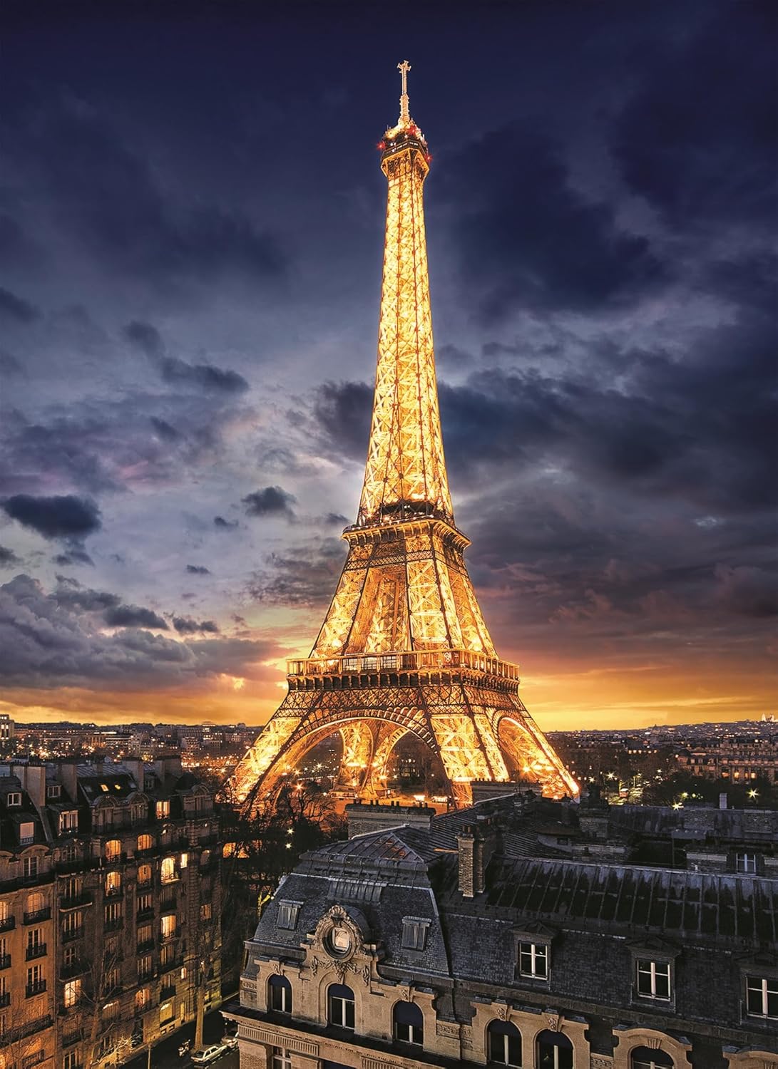 Clementoni Puzzle Hqc Tour Eifel 1000 Pieces, Multicolor, 39514