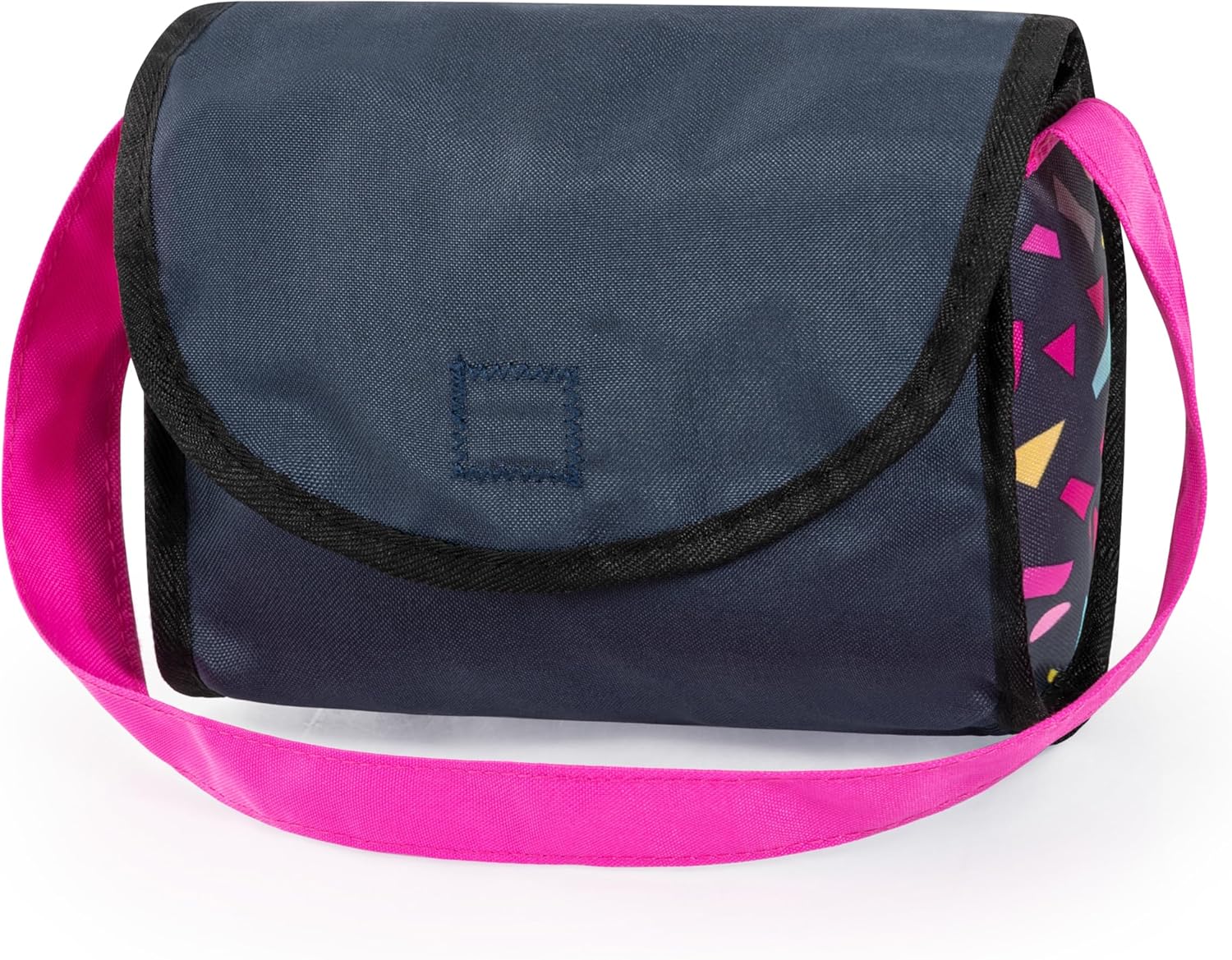 Bayer Pram Set Smarty for 46cm Dolls, Foldable Doll Stroller with Blanket, Pillow, and Integrated Basket, Role Play Toy for Kids, 3Y+ Years