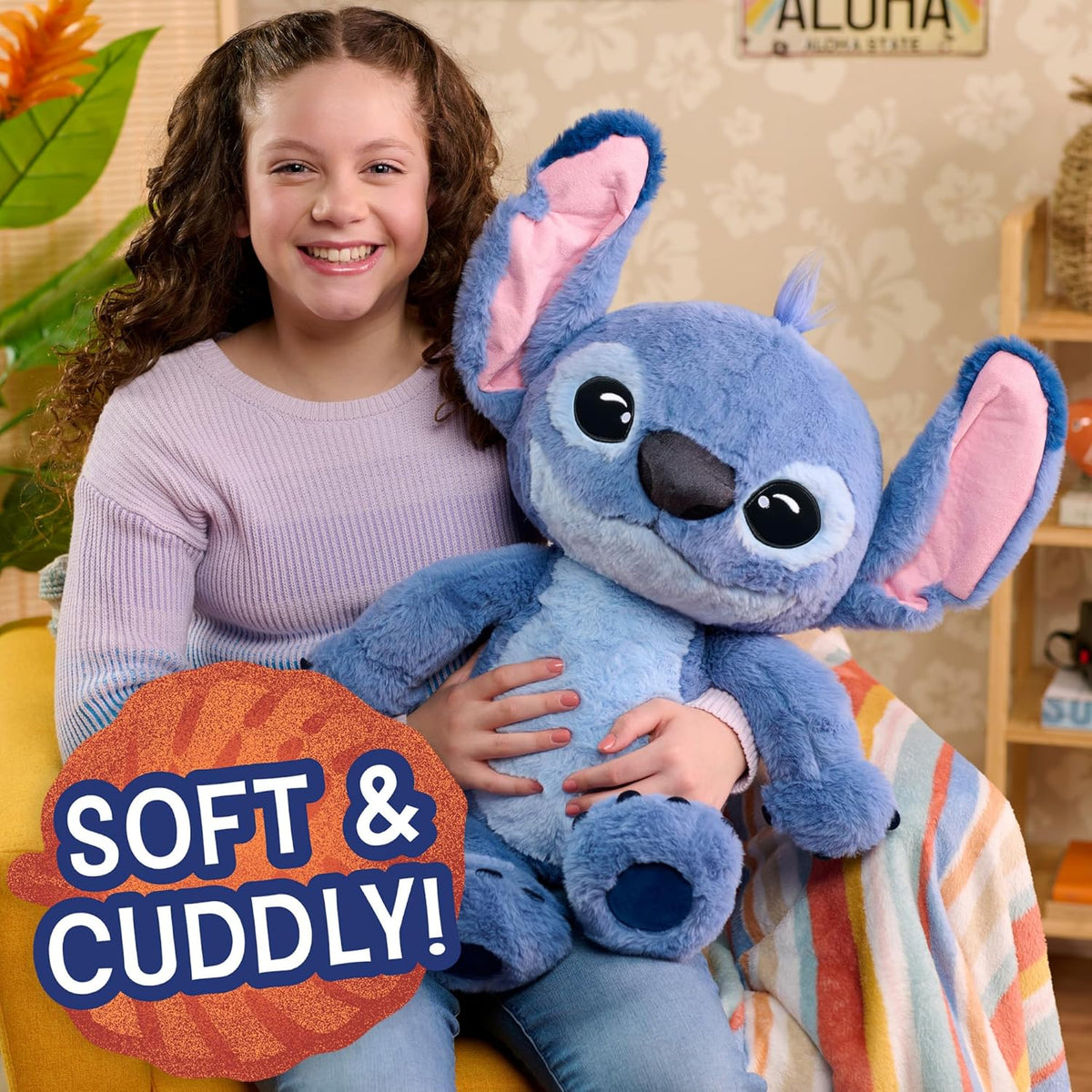 Disney Live Action Giant Jumbo Plush, Oversized Ultra-Soft Stuffed Animal Toy for Kids & Collectors, Movie-Inspired Design, Ages 3+, Stuffed Animals & Plush Toys
