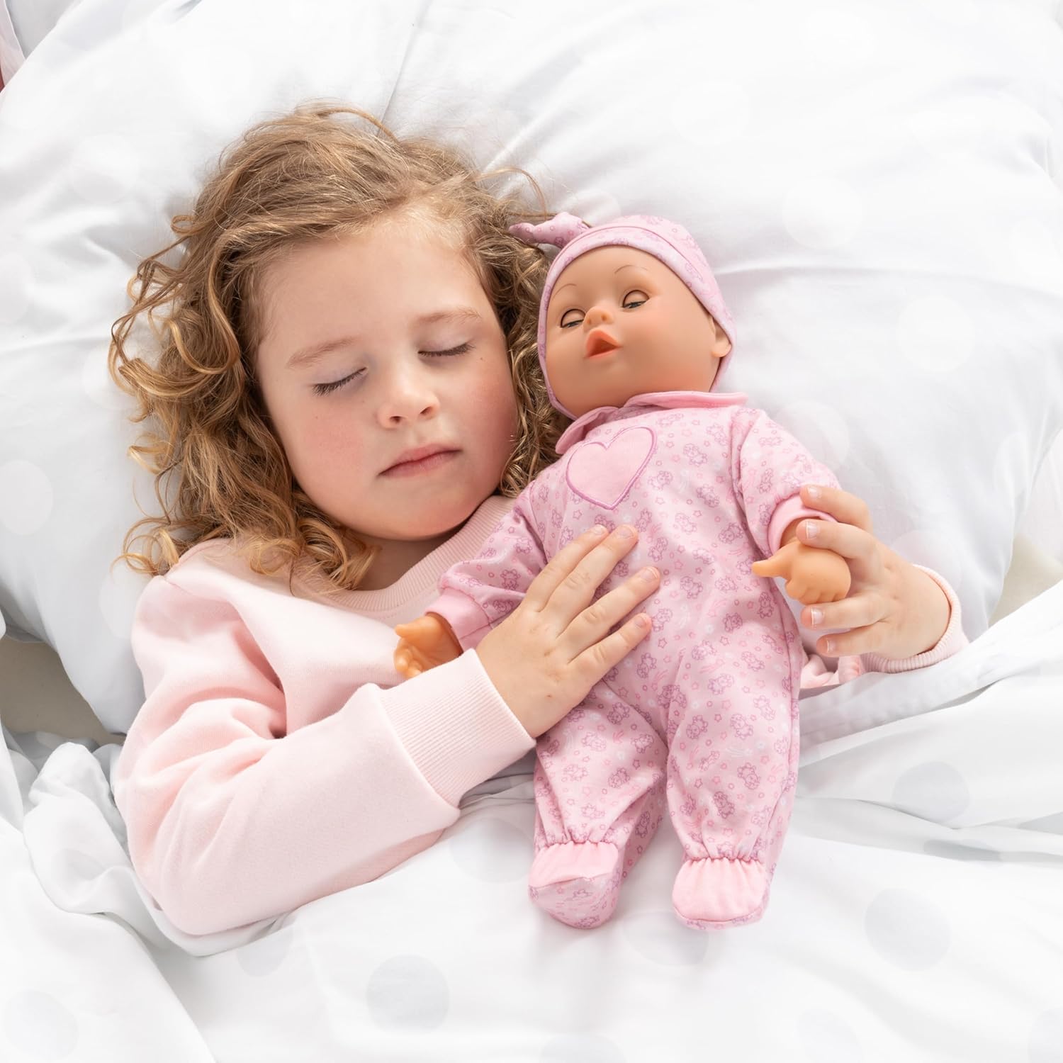 Bayer Design 93824CO Interactive Baby Doll Talking Soft Body Dummy Bottle 38 cm