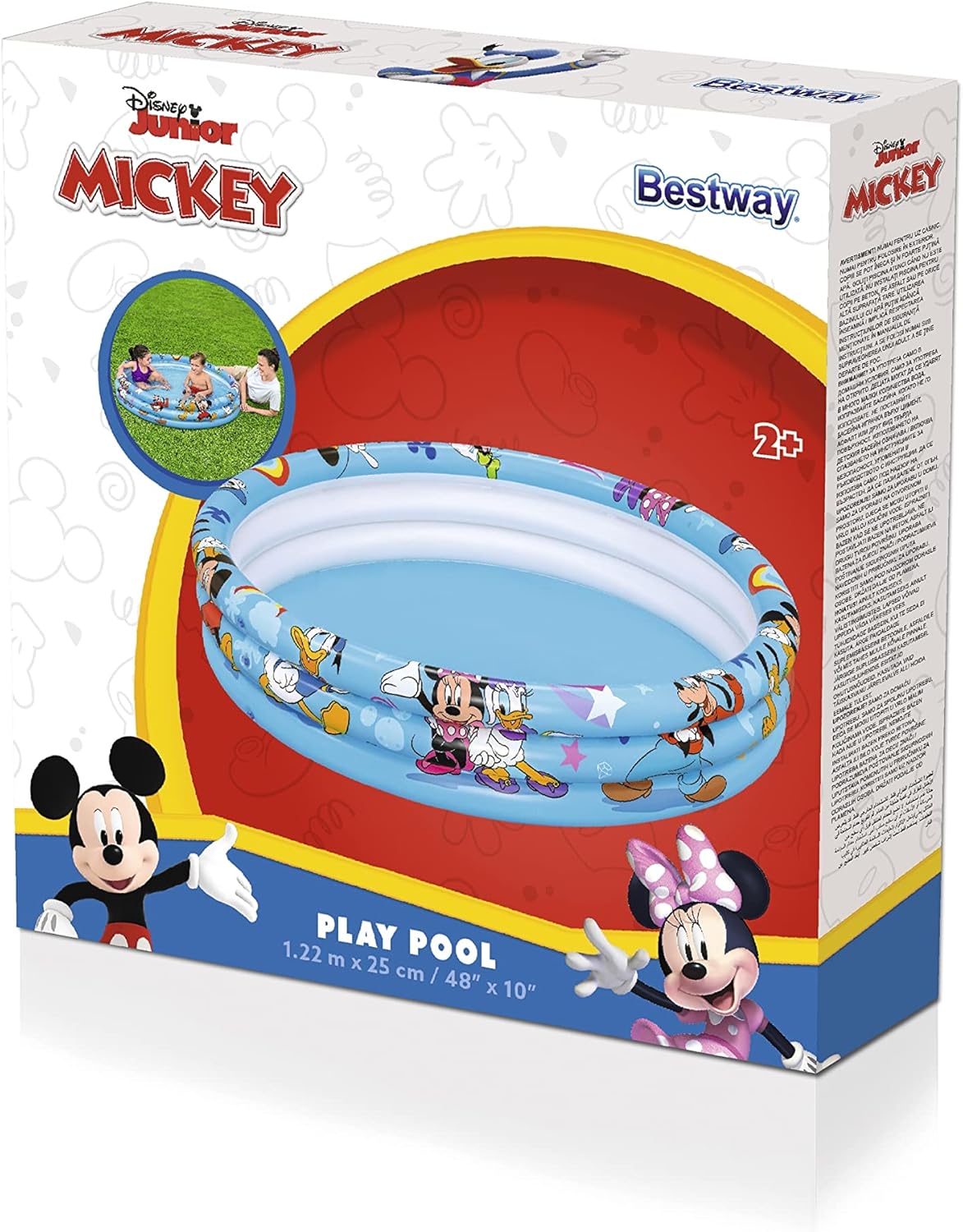 Bestway BWAY MICKEY POOL 3-RING 122X25