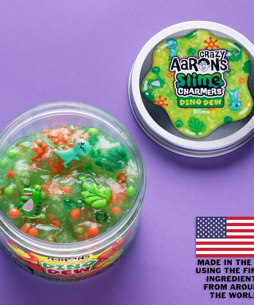 سحر سلايم كريزي آرون - ديناصور ديو، سلايم برائحة الموز مع سحر، غير سام، فائق المرونة واللين، لعبة فيدجيت مناسبة للأولاد والبنات من عمر 3 سنوات فما فوق