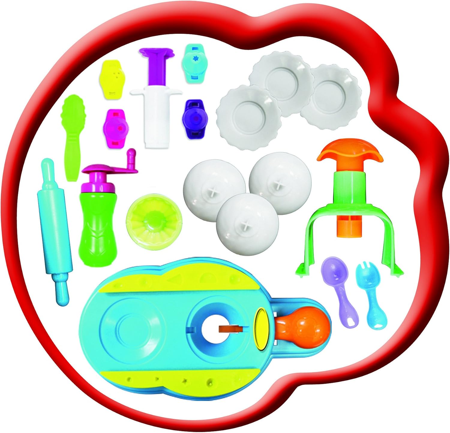 Simba Art & Fun Plastic Dough Cupcake Set, 9-Piece, Kids 3+