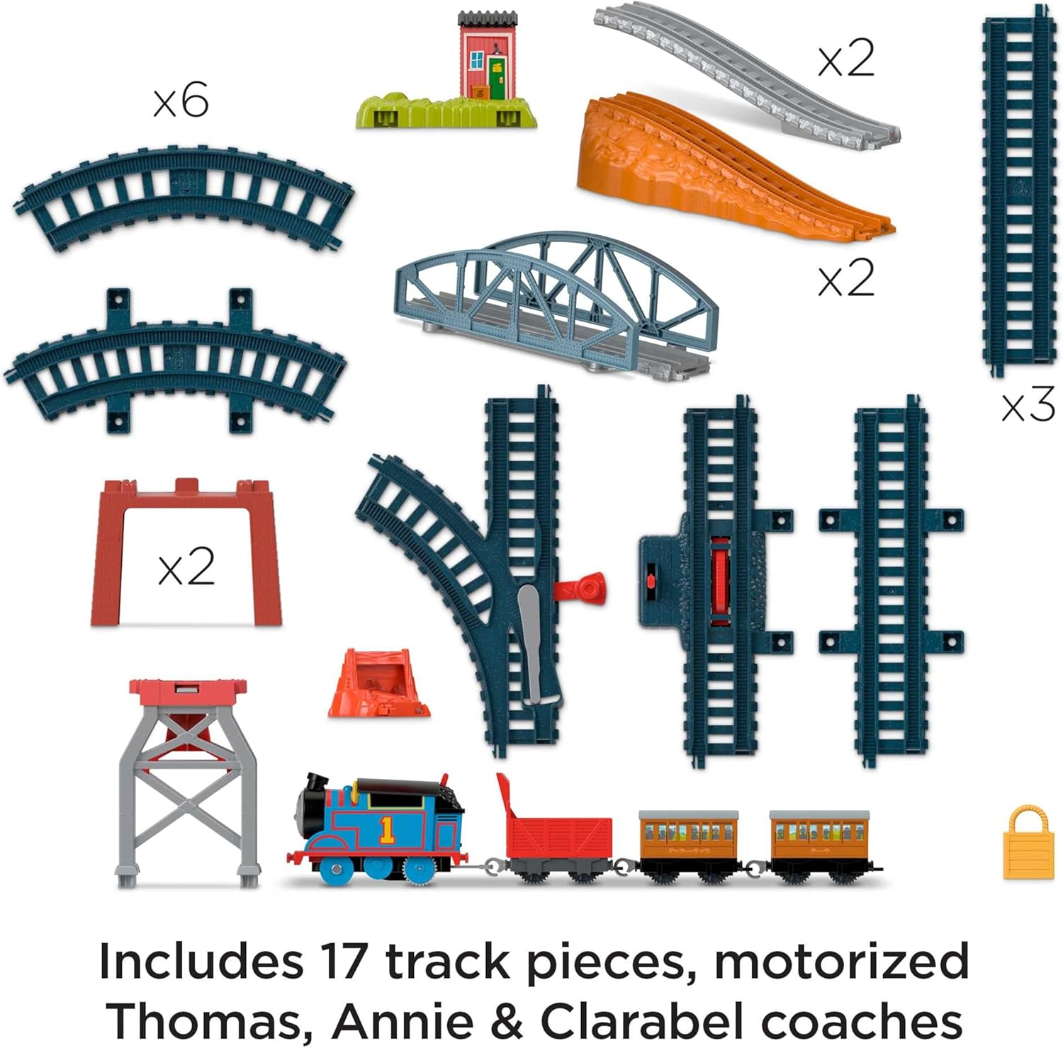 Thomas & Friends Fisher-Price 3-in-1 Package Pickup Train Set