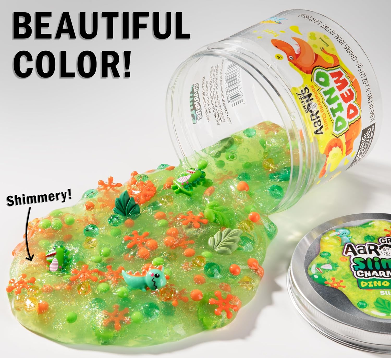 سحر سلايم كريزي آرون - ديناصور ديو، سلايم برائحة الموز مع سحر، غير سام، فائق المرونة واللين، لعبة فيدجيت مناسبة للأولاد والبنات من عمر 3 سنوات فما فوق