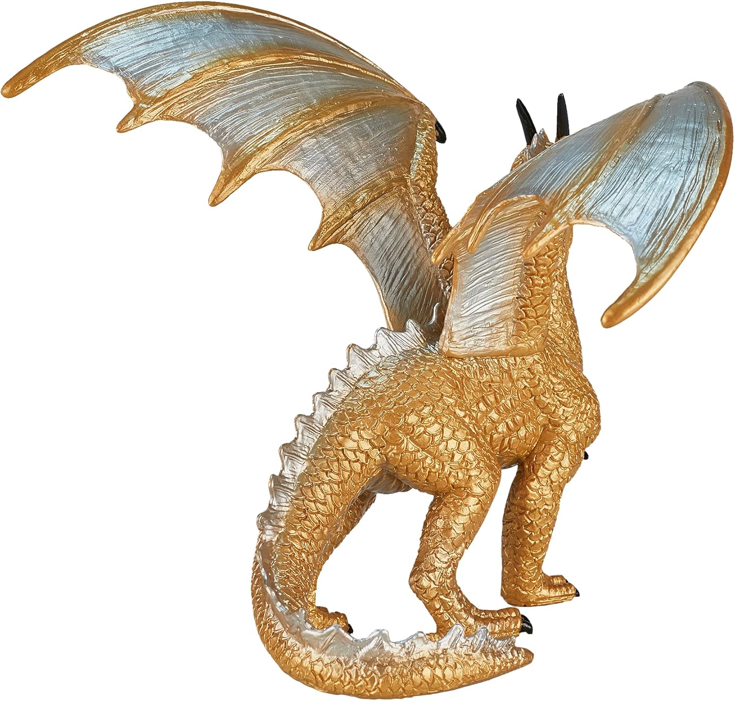 MOJO Golden Dragon Figurine, Hand-Painted Realistic Fantasy Replica, Detailed Collectible Model, Fantasy Collection, Display and Play Figure, Ages 3+