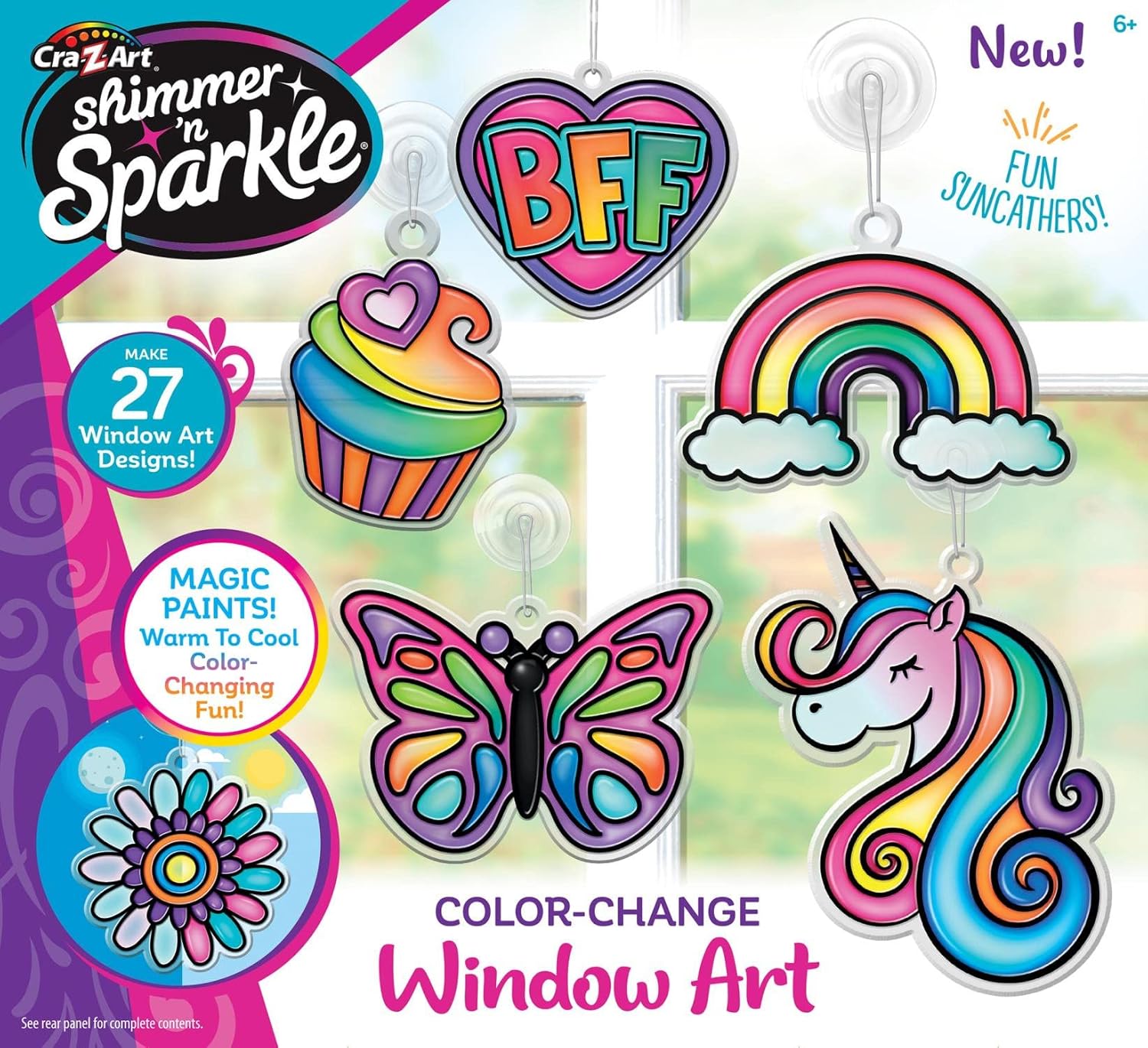 Shimmer and Sparkle Cra-Z-Art Shimmer ‘N Sparkle Color Change Window Art