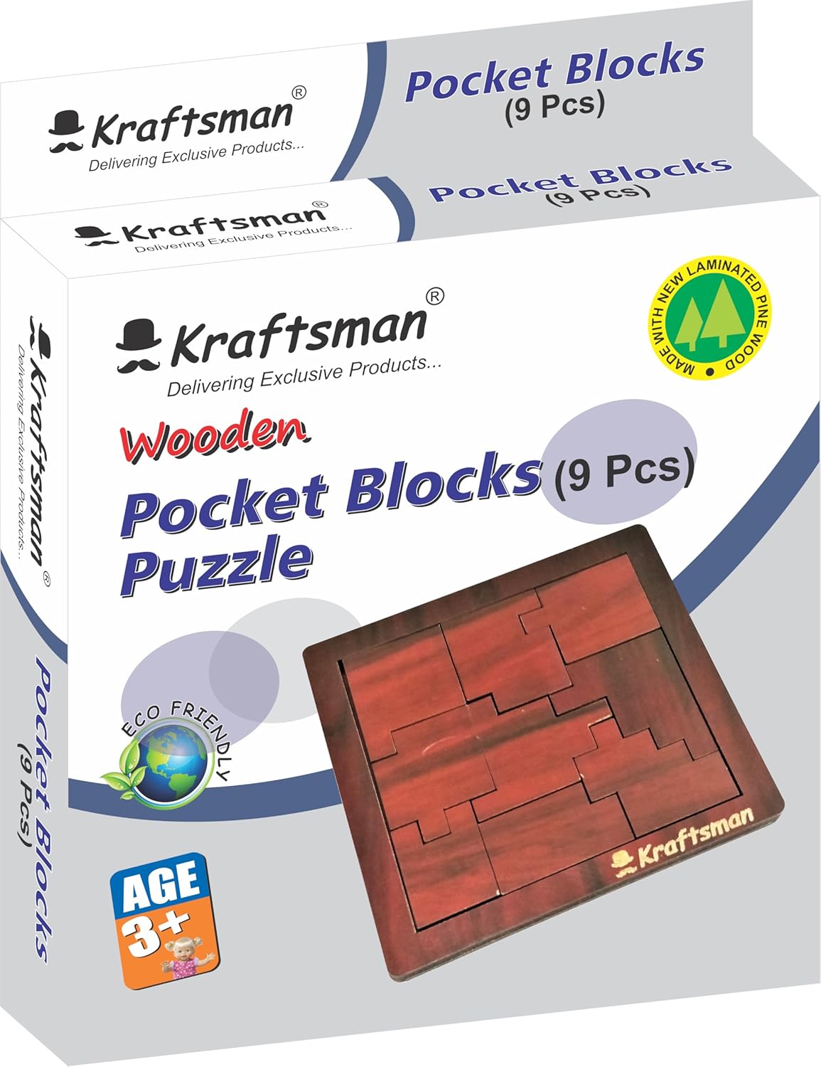 Pocket Puzzle Mini Complex Block Brain Teaser Portable Logic Puzzle for Kids and Adults Ages 4+