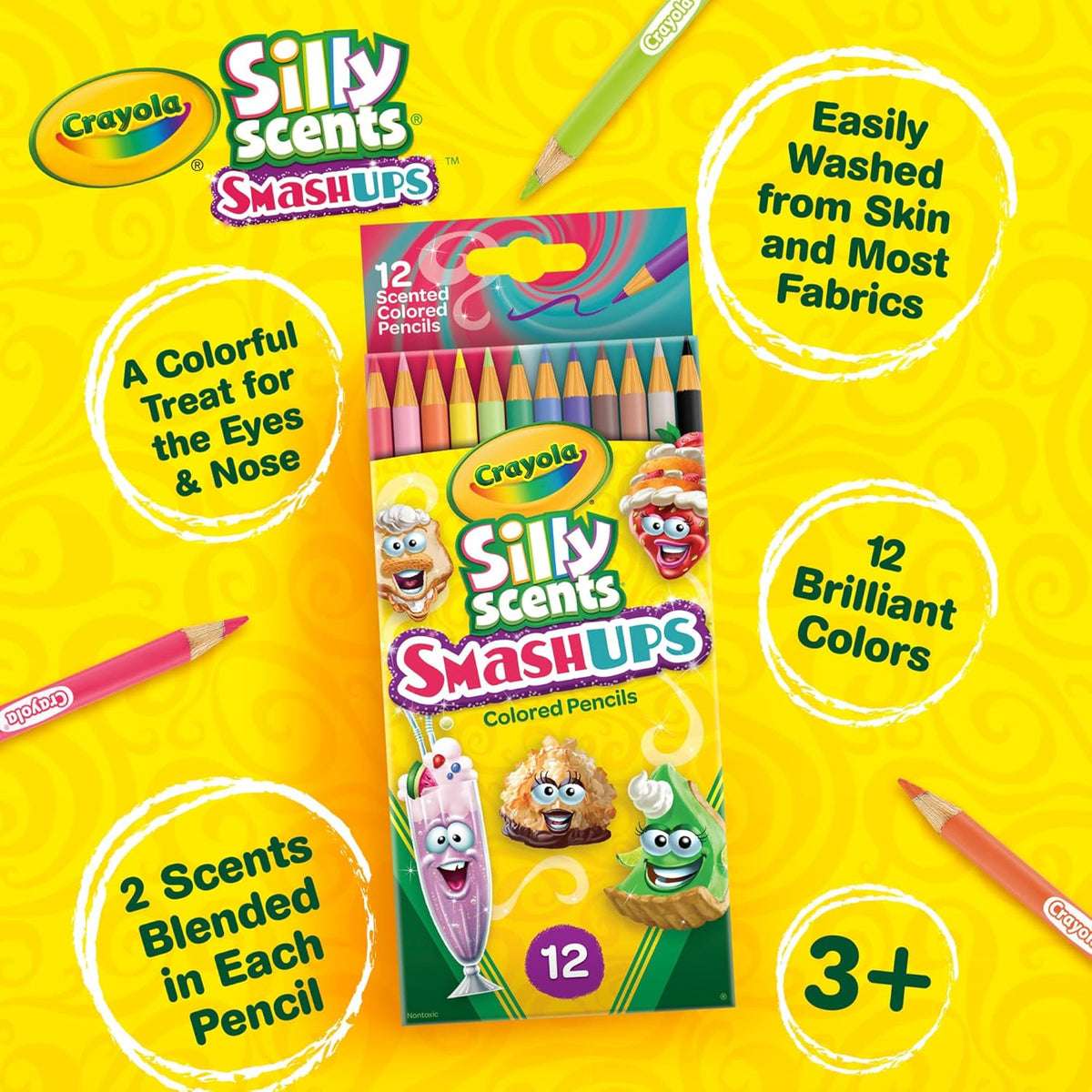 Crayola Silly Scents Colored Pencils 12 ct
