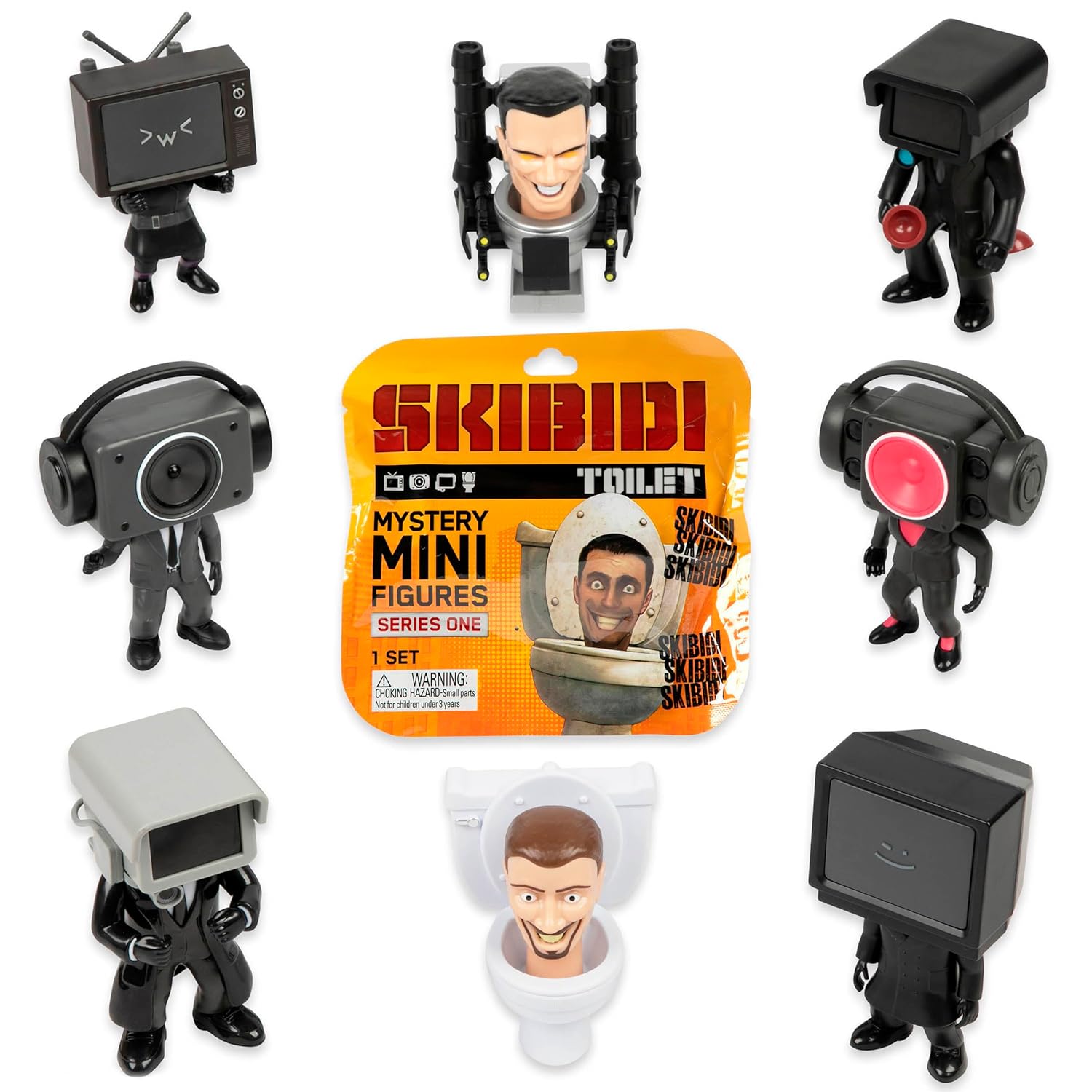 Skibidi Toilet Mystery Figures - Collectible Figures, Officially Licensed Skibidi Toilet Merch, 1 Figure