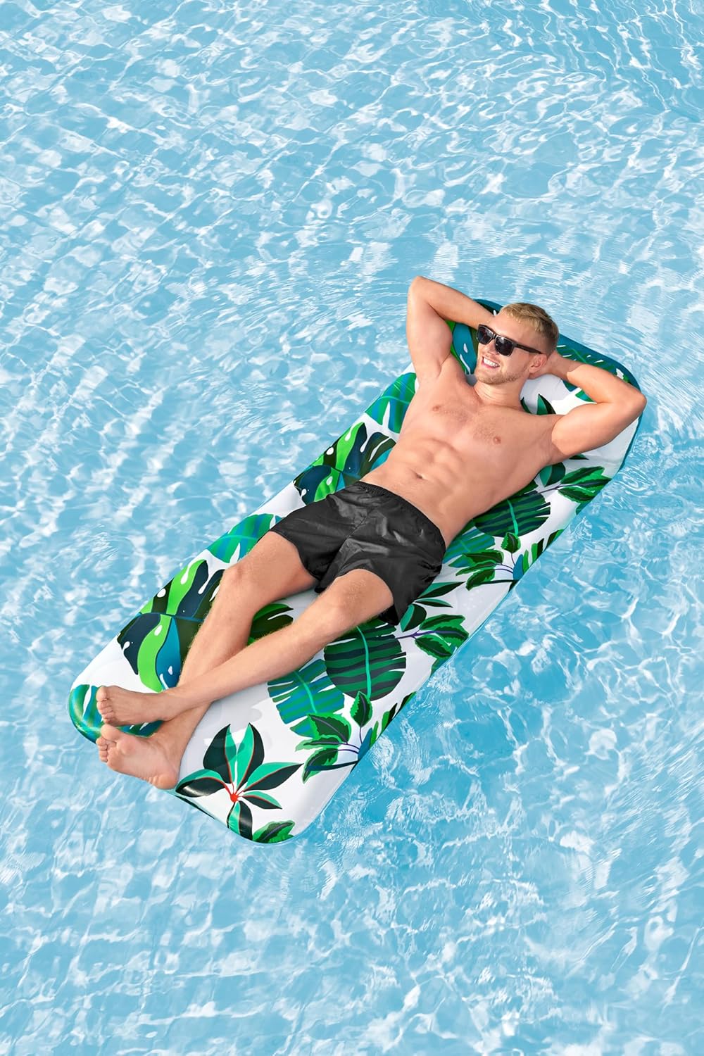 Bestway Airmat Blissful Drifter Fabric Floating Mat 183x73cm, Outdoor & Indoor Relaxation & Play, Luxury Lounges & Floats